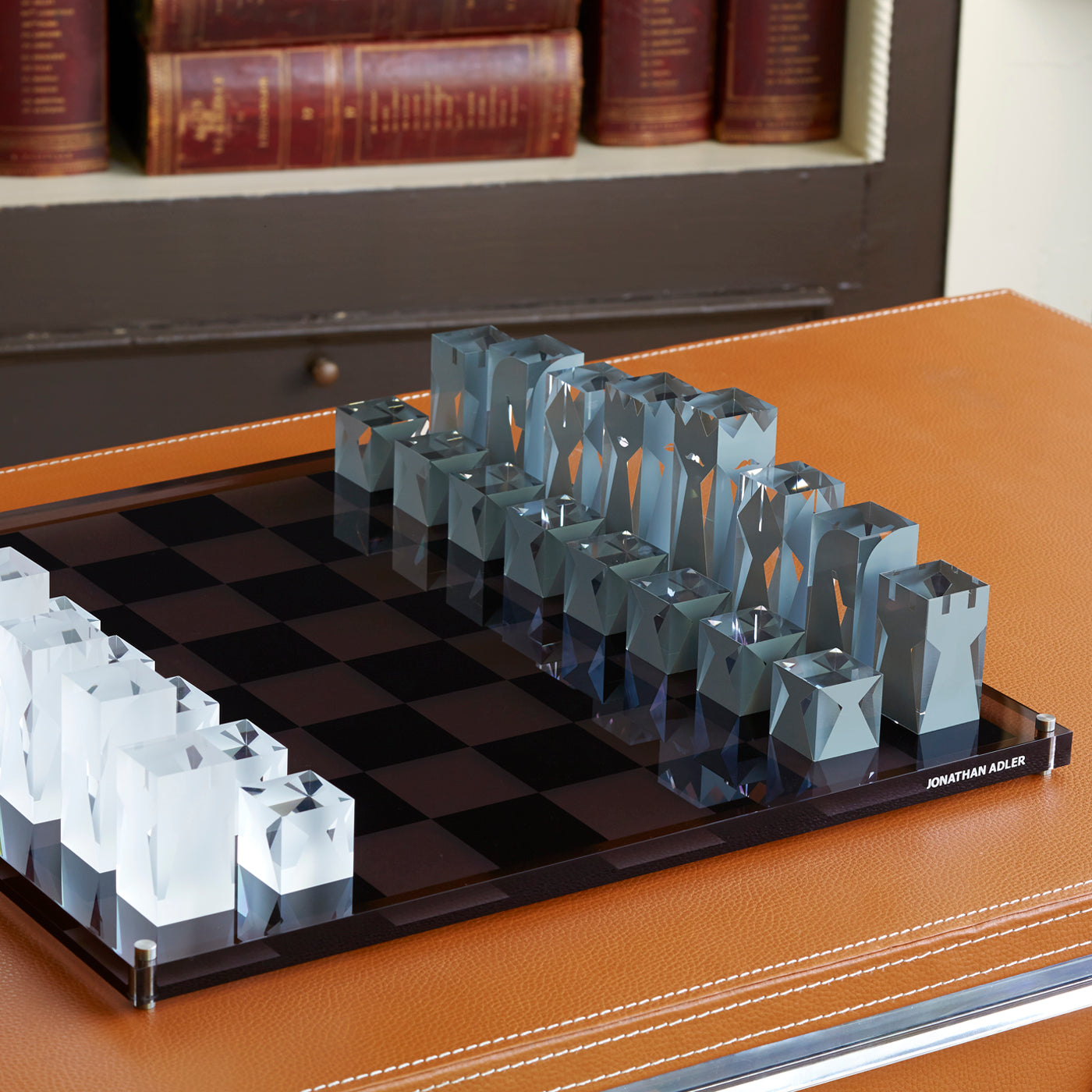Premium Acrylic Chess Set with 32 Pieces - Shatterproof & Lightweight for Indoor/Outdoor Play - Perfect for Beginners & Advanced Players - Home, Office, Garden & Travel Game Set