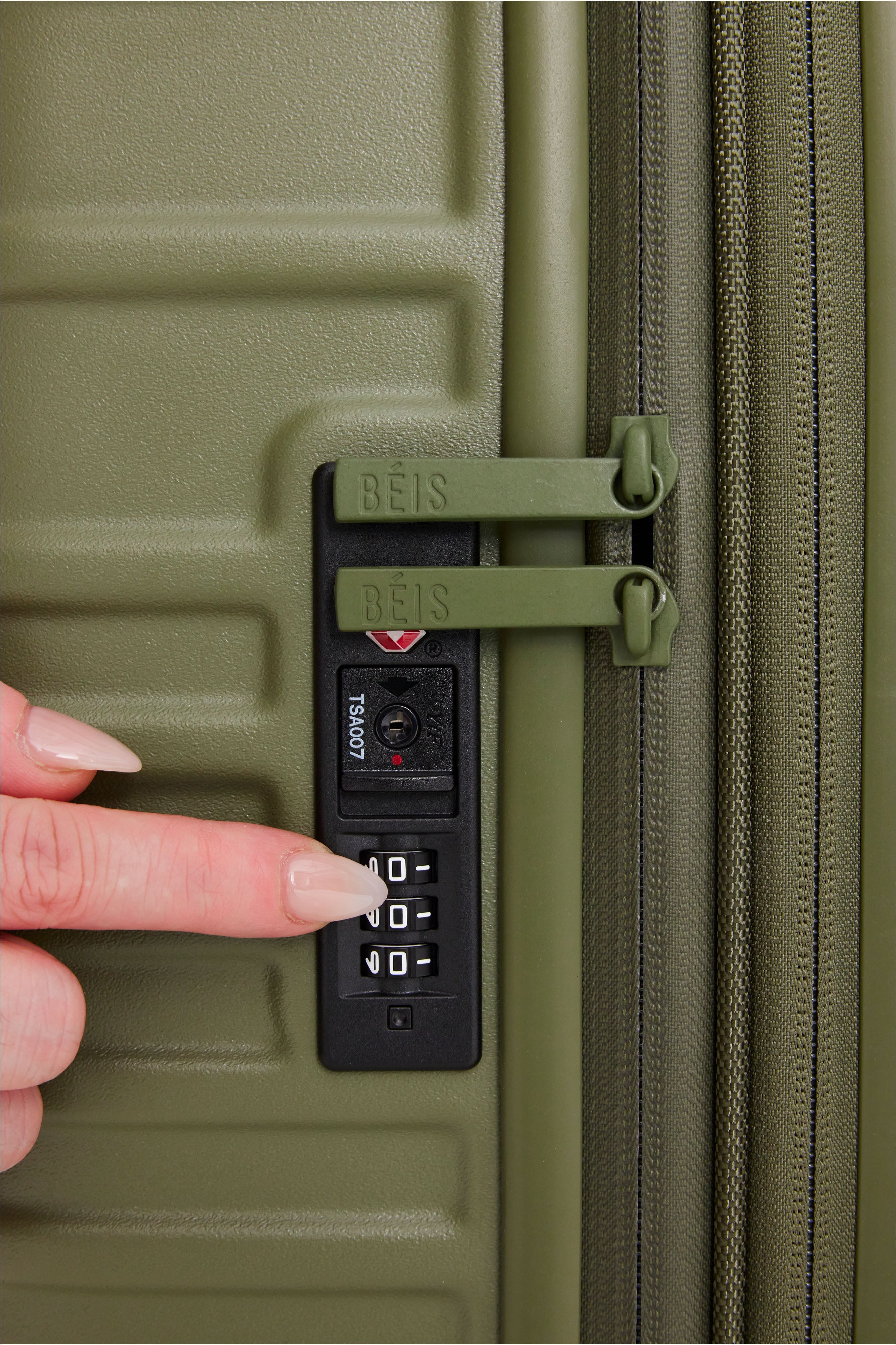 Olive Carry On Roller Luggage - Lightweight & Durable Suitcase for Air Travel, Business Trips & Weekend Getaways