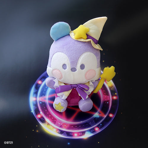 BT21 Mini Wizard Magician Plush Doll - Cute Kawaii Stuffed Animal Toy for BTS Fans | Perfect for Collectors, Room Decor, and Gift Giving