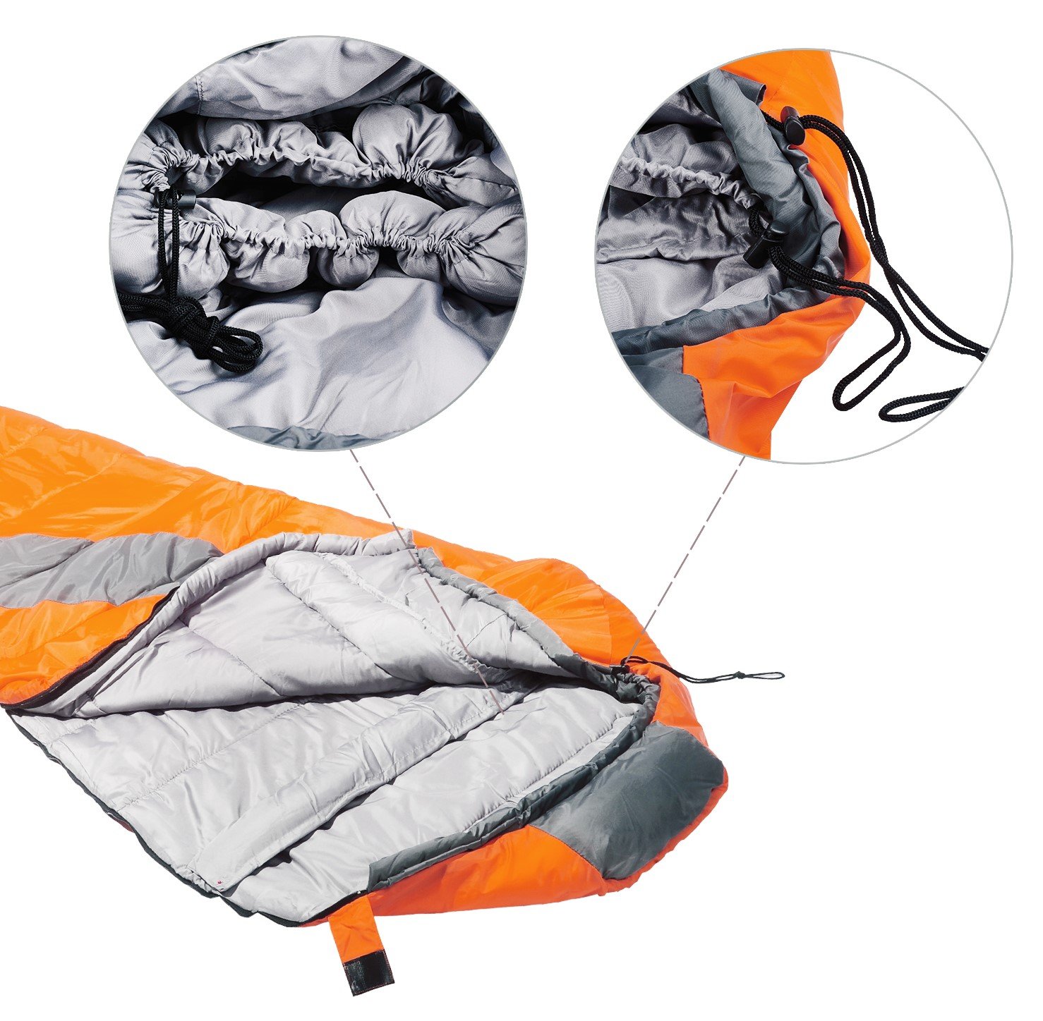 Ultra-Lightweight Compact Mummy Sleeping Bag - Waterproof & Portable for Camping, Hiking, Backpacking - Perfect for Outdoor Adventures & Cold Weather Camping