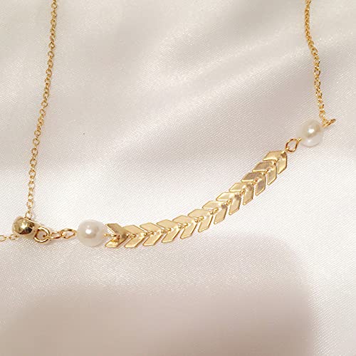 Pearl Drop Earrings and Necklace Set for Women - Gold Bridal Jewelry Set with Wheat Chain, Dangle Earrings & Bracelet - June Birthstone Gift for Wedding, Christmas, Birthday - Perfect for Bridal Party, Anniversary, and Special Occasions
