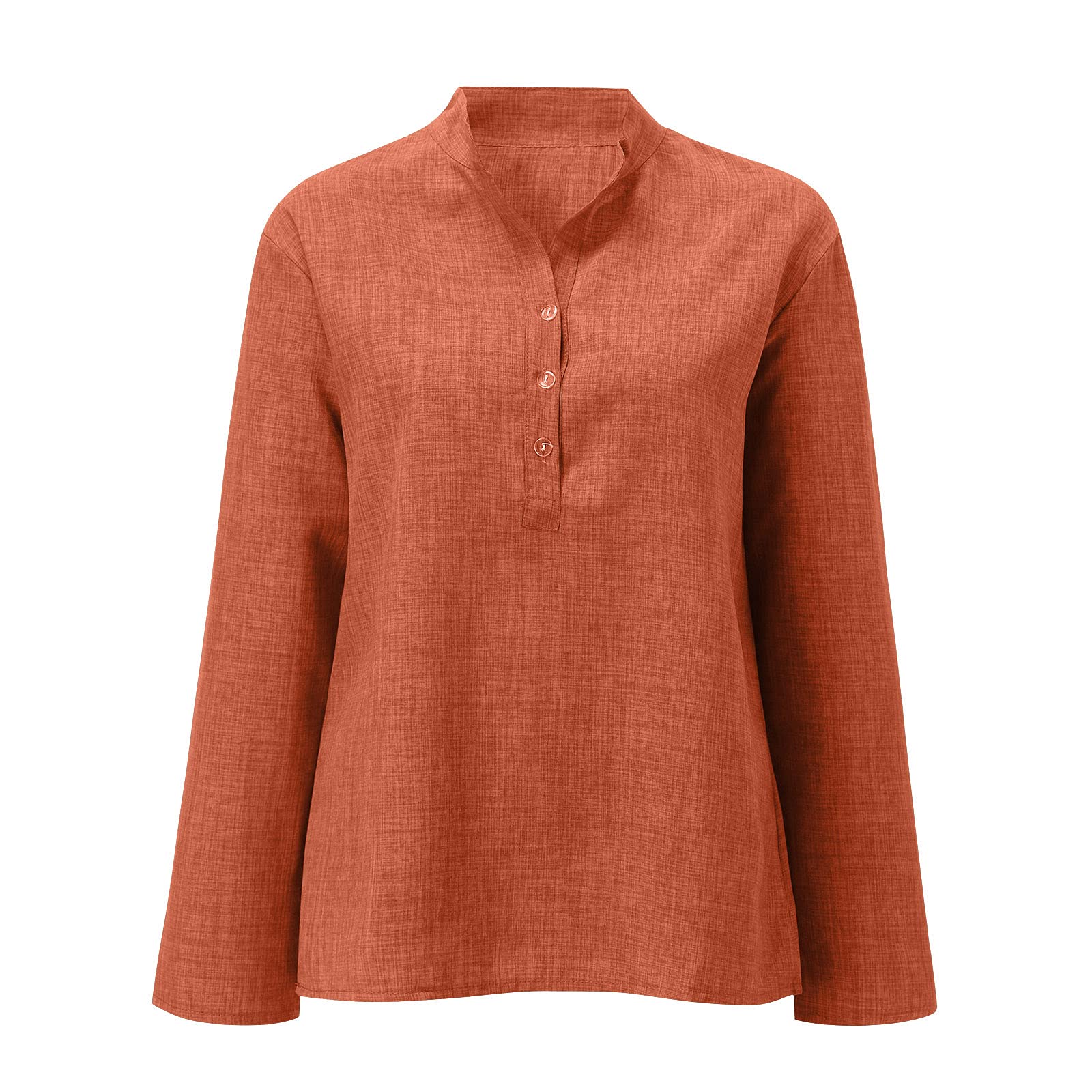 Women's Casual Solid Color Button Down Short Sleeve T-Shirt - Plus Size Summer Blouse for Everyday Wear & Office Outfits