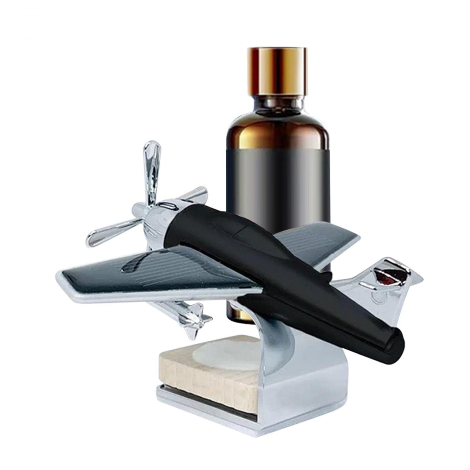 Solar Powered Helicopter Fragrance Diffuser - Rotating Aromatherapy Car Air Freshener with Unique Scents, Solar Cessna Aircraft Decor for Car, Office & Home | Perfect Gift for Car Lovers & Aromatherapy Enthusiasts