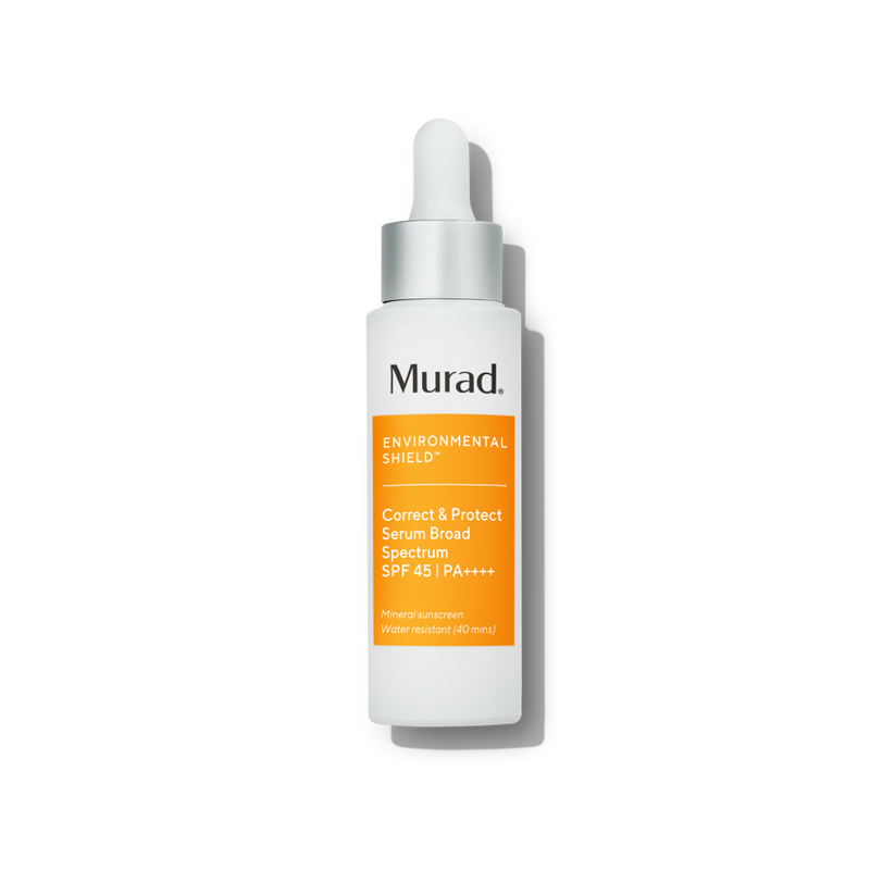Murad Correct & Protect Serum SPF 45 | Anti-Aging Face Serum with Broad Spectrum Sunscreen | Daily Moisturizer for Wrinkles & Dark Spots | Perfect for Daytime Skincare Routine & Outdoor Activities