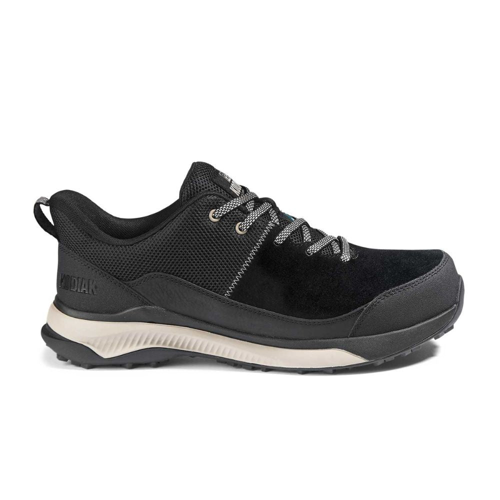 Kodiak Quicktrail Leather Men's Composite Toe Work Safety Athletic Shoes 835DBK - Black | Slip Resistant & Comfortable for Construction, Hiking & Outdoor Work