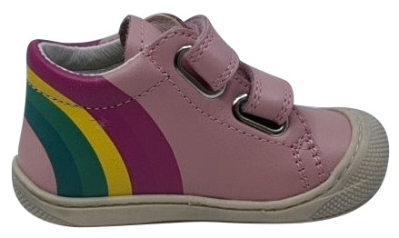 Naturino Maty Vl Vitello Fashion Sneakers for Girls - Pink Leather Casual Shoes for School, Play & Everyday Wear