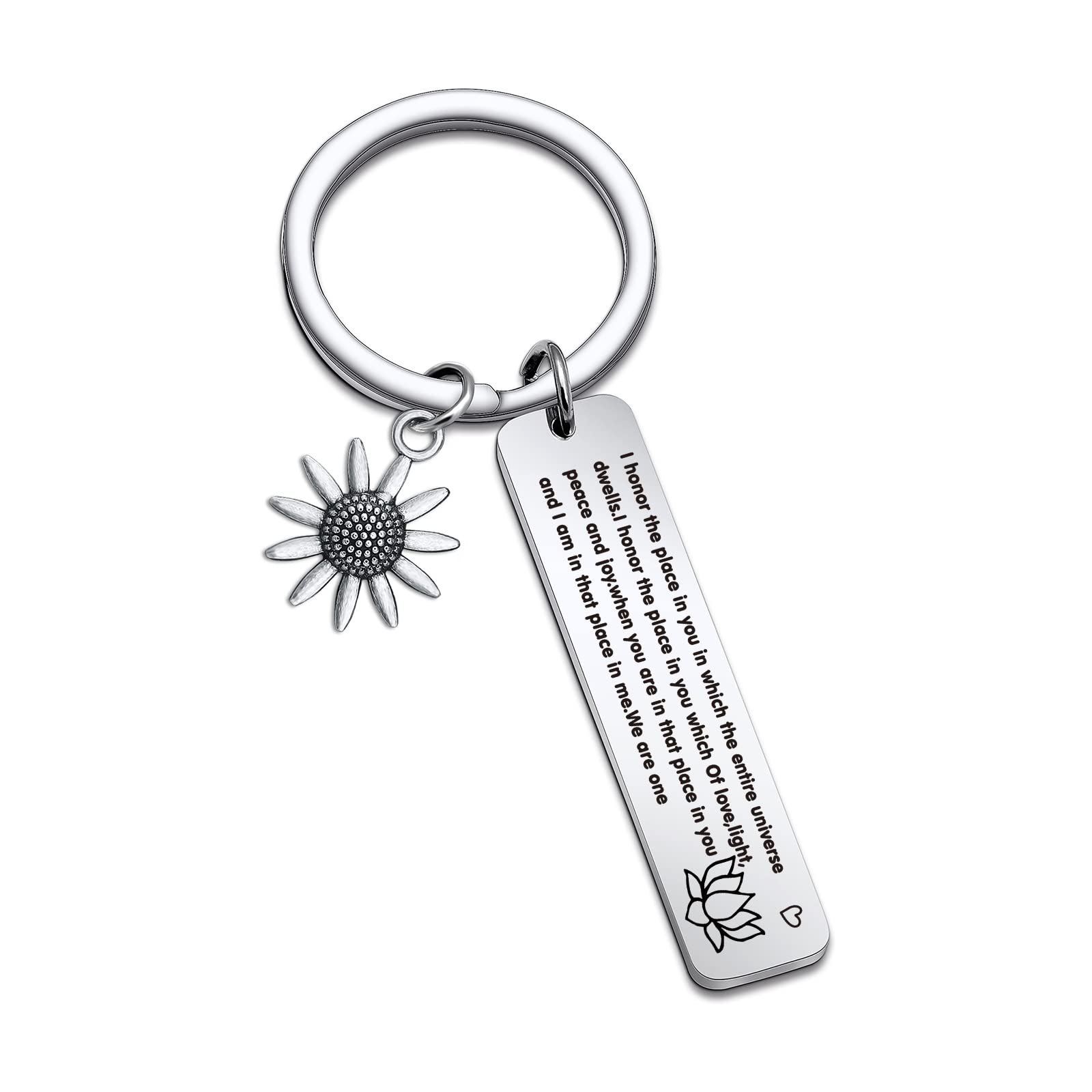 Yoga Keychain for Yoga Lovers & Instructors - Thoughtful Yoga Teacher Gift - RSZOTW Yoga Jewelry Keychain - Perfect for Yoga Studios, Teacher Appreciation & Yoga Retreats