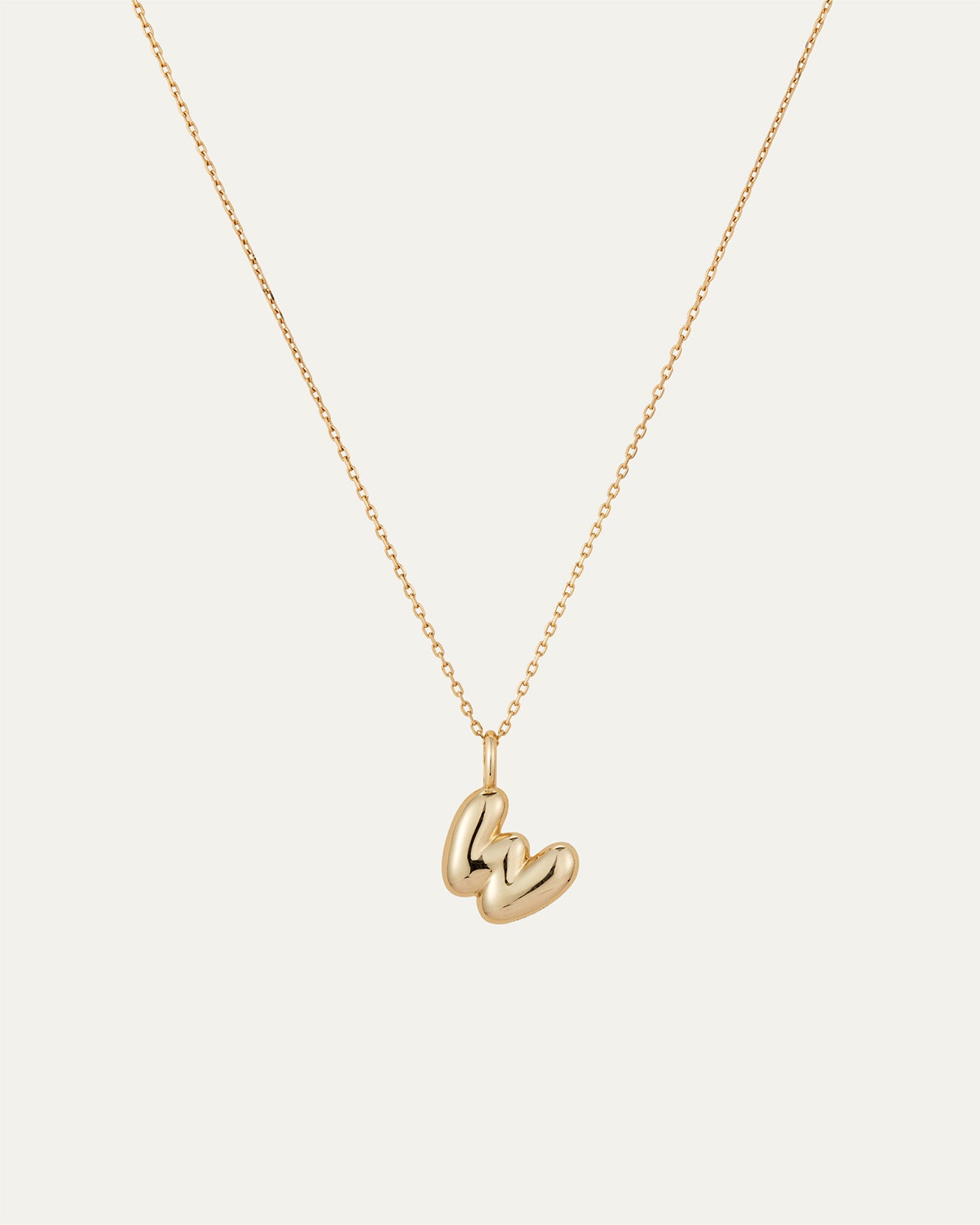 14K Gold Bubble Letter Necklace - Personalized Initial Pendant for Women - Elegant Layering Jewelry Gift for Her - Perfect for Everyday Wear, Date Nights & Special Occasions