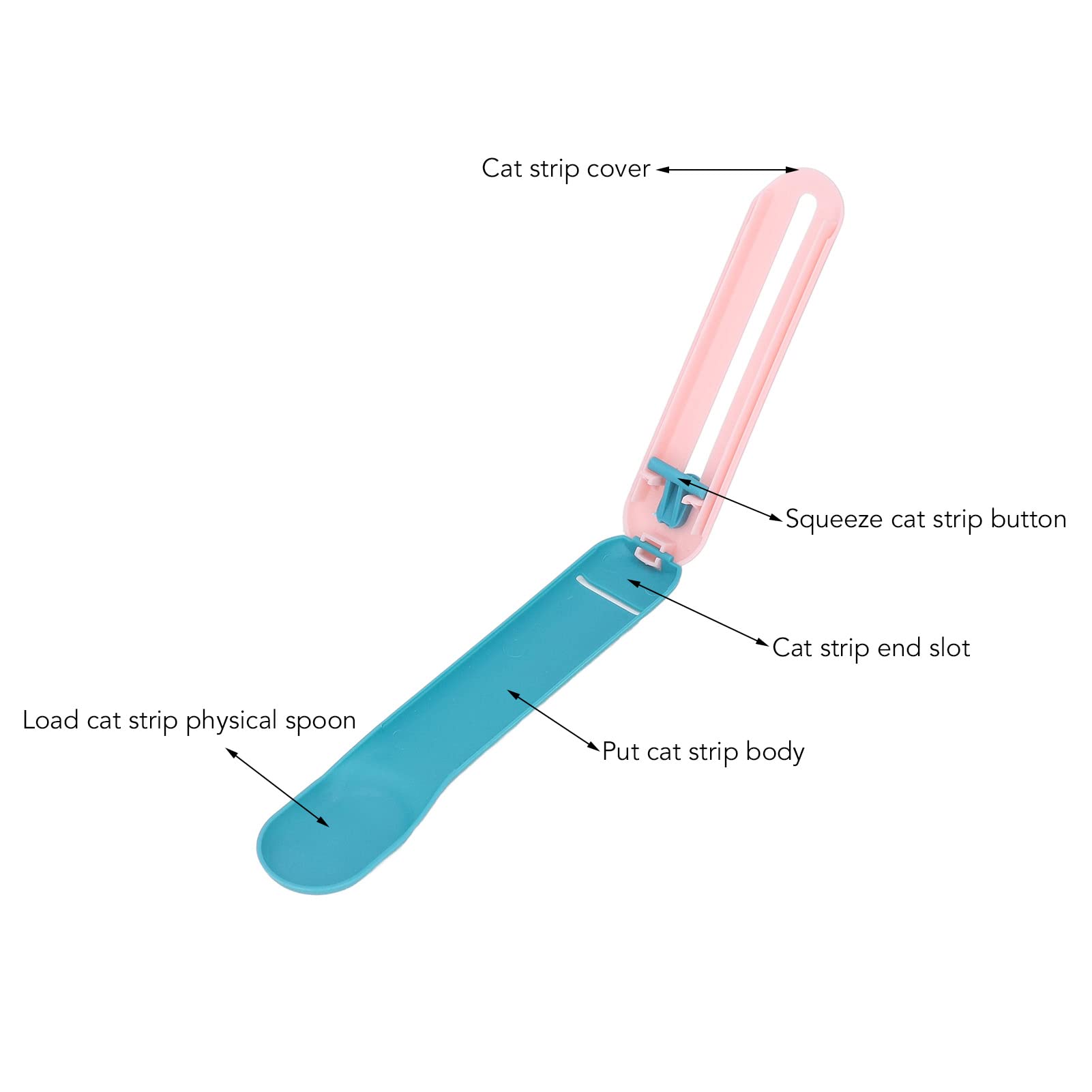 Premium Cat Food Spoon for Wet Treats & Liquid Snacks - Lickable Pet Feeding Spoon for Cats - Perfect for Easy Mealtime, Travel & Mess-Free Feeding
