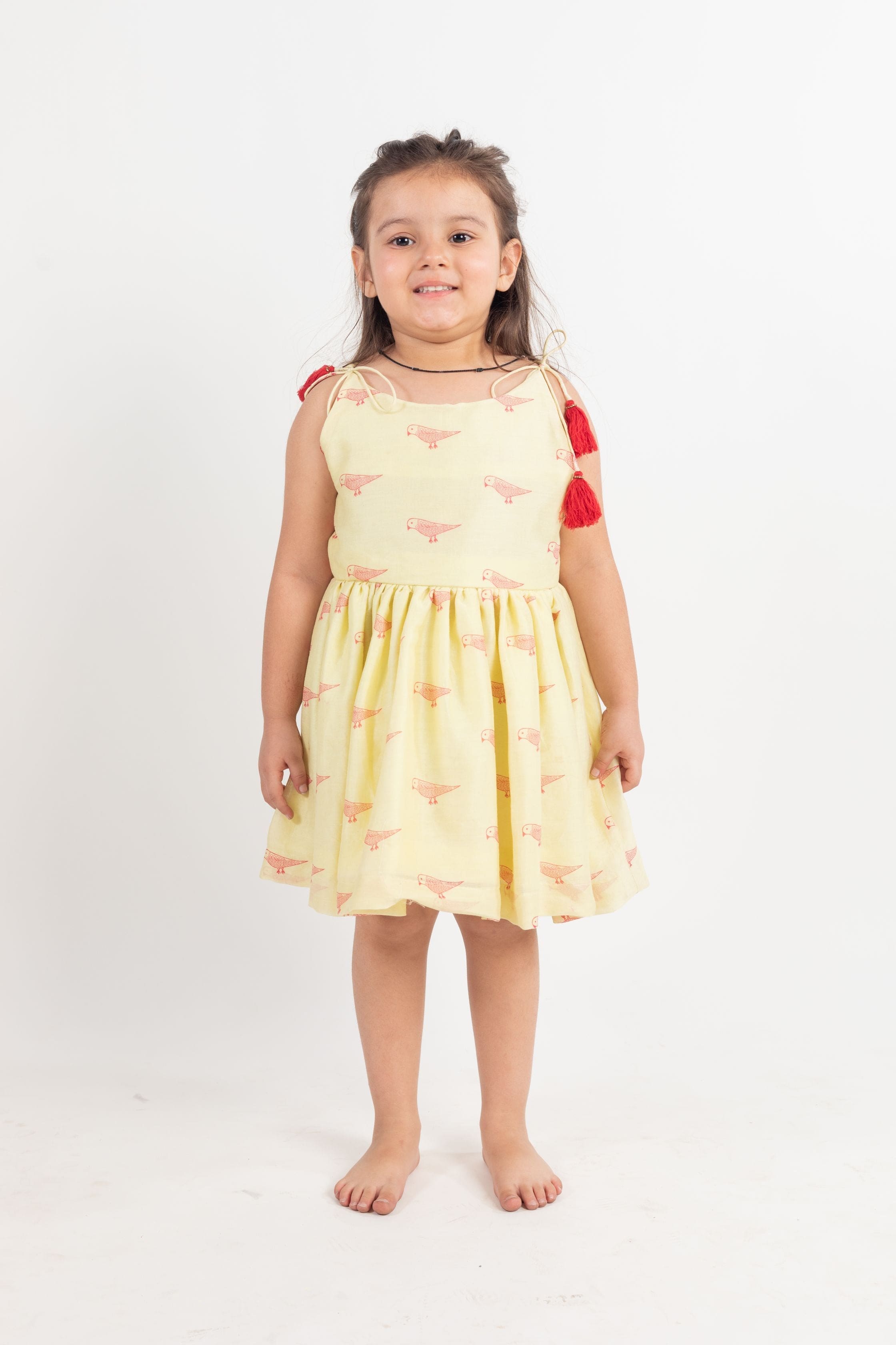 Pre Order: Elegant Gathered Dress for Women - Flowy Midi Dress with Ruffled Hem | Perfect for Weddings, Parties & Special Occasions