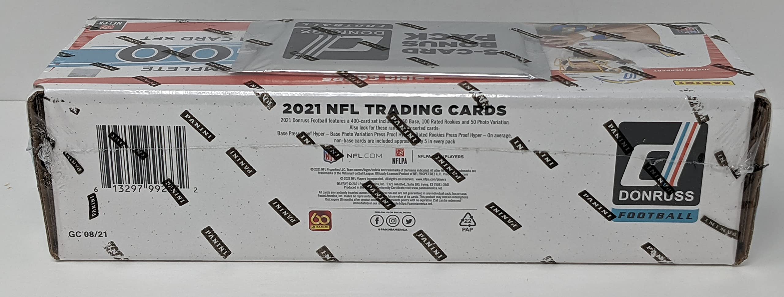 2021 Panini Donruss NFL Football Complete Factory Set with 5-Card Bonus Pack - Hyper Press Proof Parallels - Perfect for Collectors, Fantasy Football Fans & Sports Memorabilia Enthusiasts