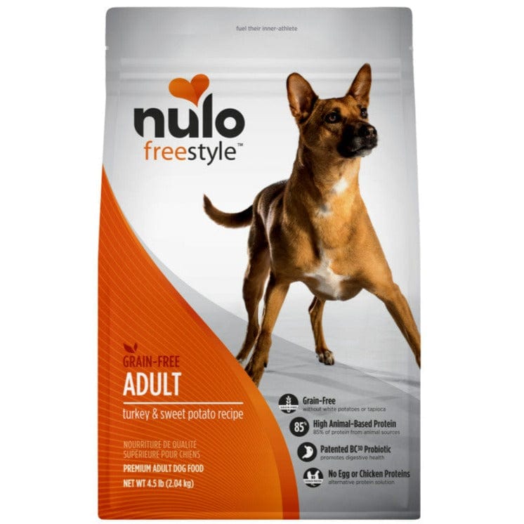 Nulo Freestyle Adult Dry Dog Food - Turkey & Sweet Potato Recipe | High Protein Grain-Free Kibble for Active Dogs | Perfect for Daily Meals & Training Rewards