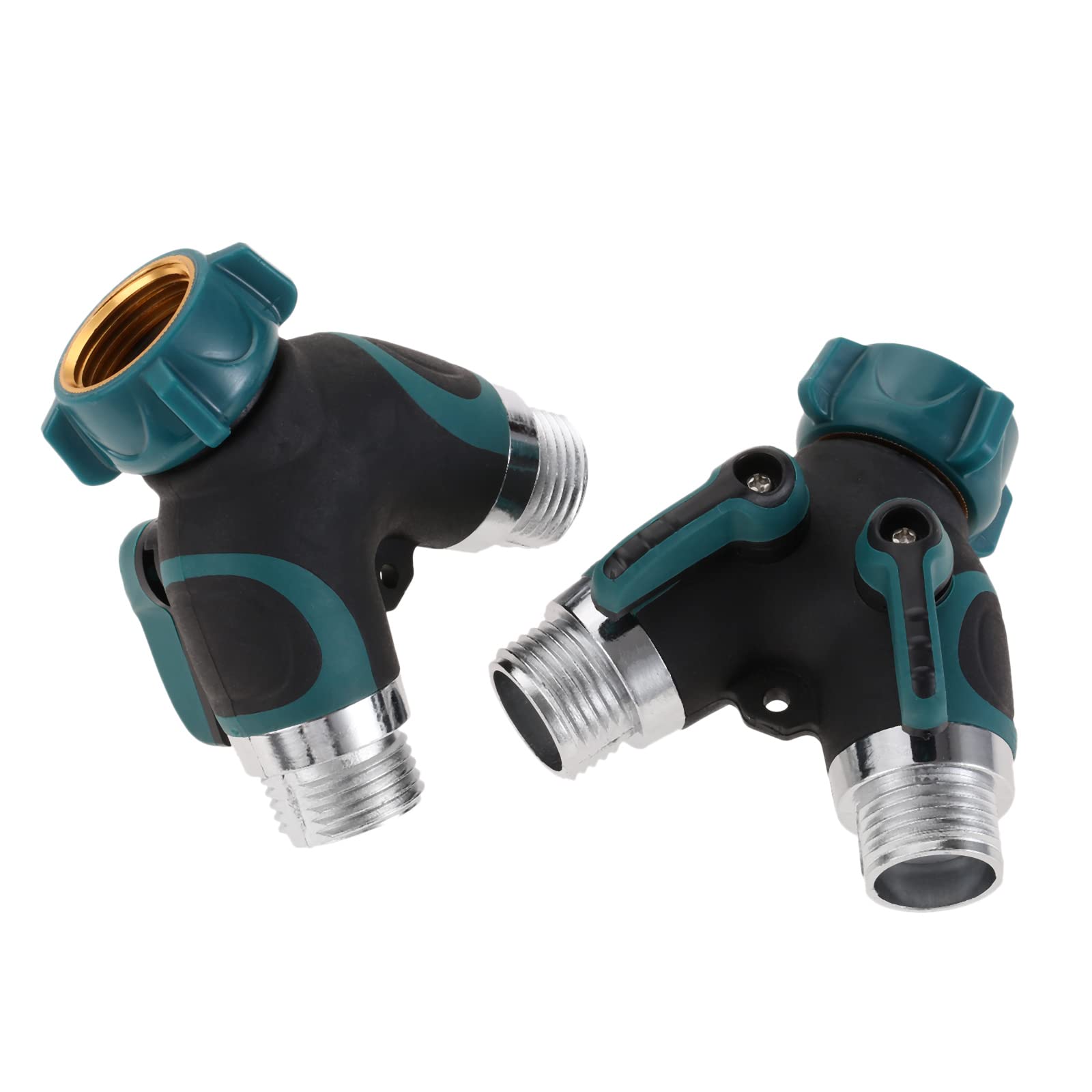 Heavy Duty 2-Way Garden Hose Splitter for Watering & Farm Use