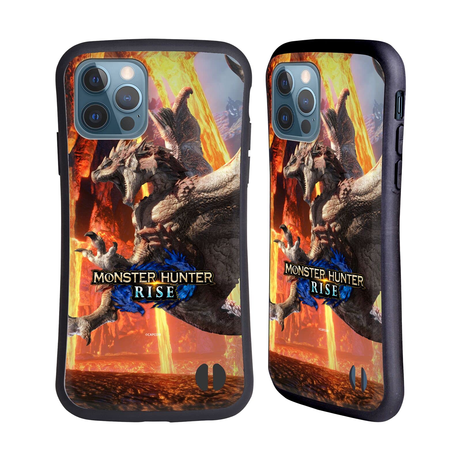 Officially Licensed Monster Hunter Rise Rathalos Hybrid Case for iPhone 12 & 12 Pro - Durable Protection with Stunning Graphics | Perfect for Gaming Fans & Everyday Use