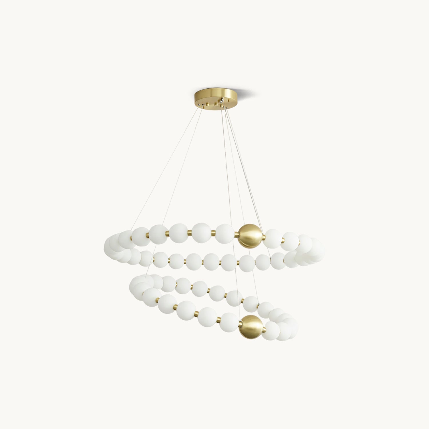 Aeyee Crystal Pearls Chandelier - Elegant Ceiling Light Fixture for Dining Room, Bedroom, Living Room & Wedding Decor