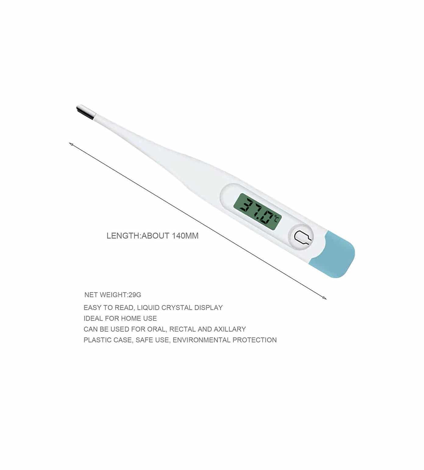 HK-901 Digital Thermometer - Fast, Accurate & Easy to Read LCD Display for Adults, Kids, Babies - Perfect for Home, Kitchen, Medical Use & Outdoor Activities