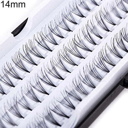 NarutoSak 60 Clusters False Eyelashes - 8mm, 10mm, 12mm, 14mm Long Individual Eye Lashes Extensions for Natural & Dramatic Look | Perfect for Parties, Weddings & Daily Wear