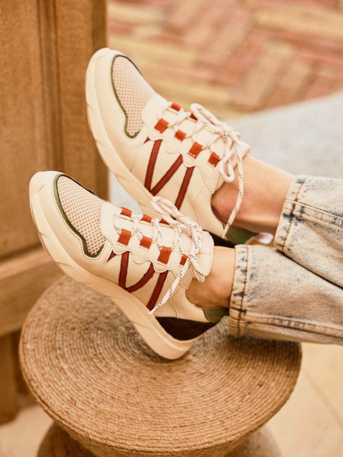 Eco-Friendly Vegan Leather Sneakers for Women | Recycled Chamois Material | Comfortable & Stylish Floral Design | Perfect for Casual Wear, Work & Outdoor Activities