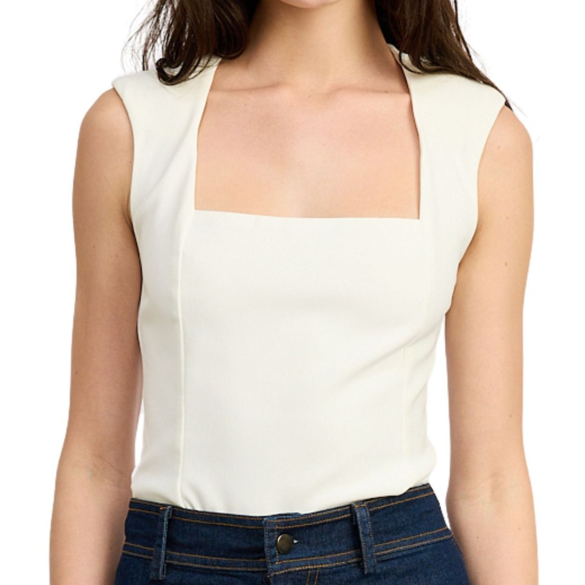 Women's Bodysuit with Shoulder Pads - Slimming Shapewear for Office & Evening Wear | Tummy Control & Posture Support