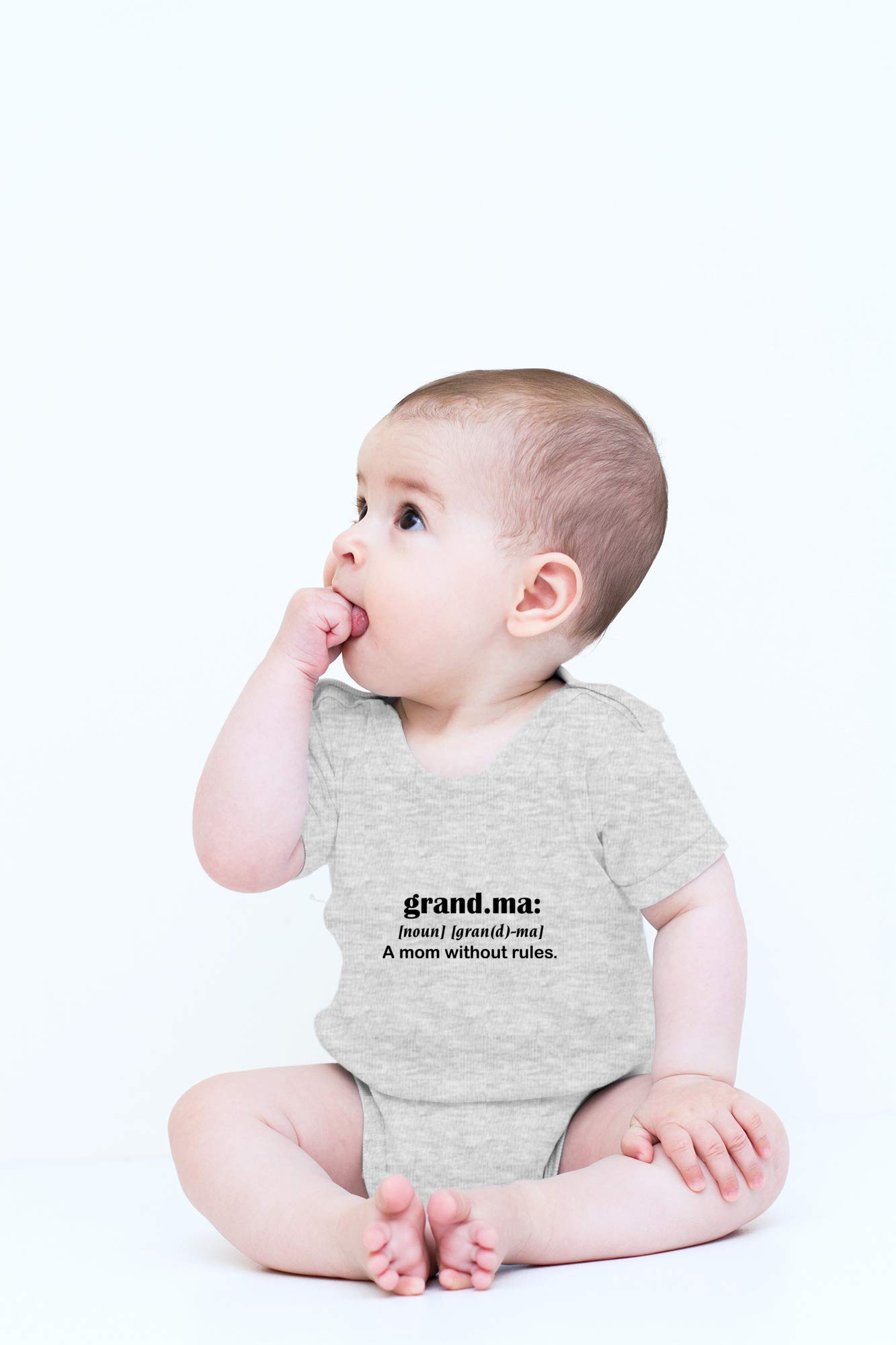 Funny Newborn Bodysuit Outfits for Boys & Girls - Cute Grandma Definition Baby Clothes | Perfect for Family Photos, Baby Showers & First Birthday Parties