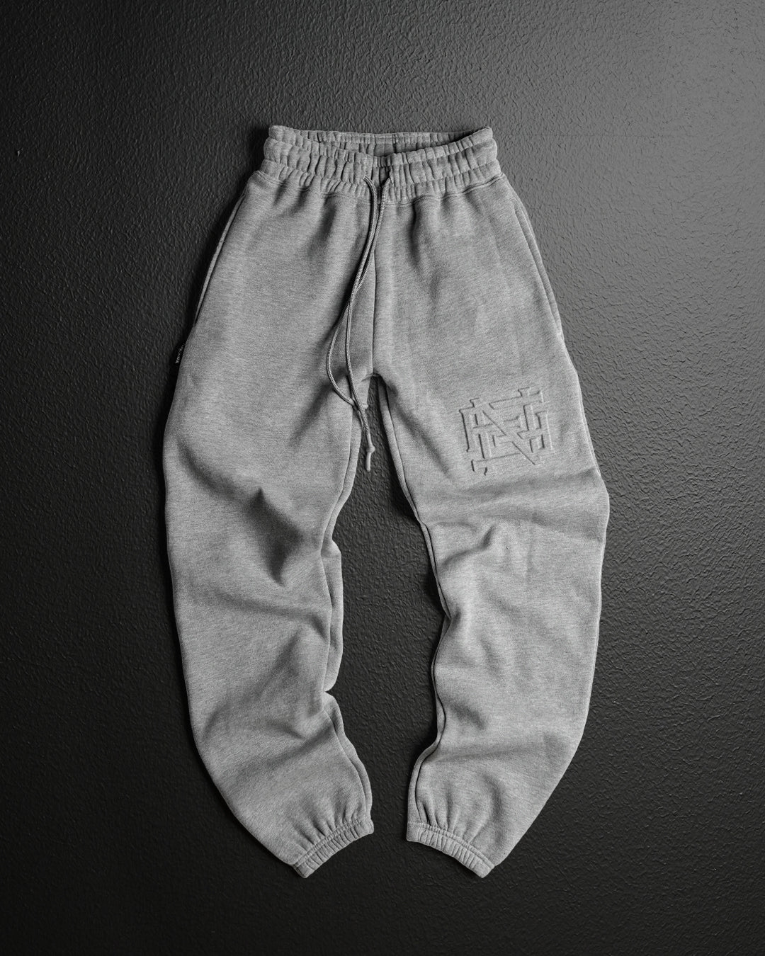 Premium Embroidered Champion Joggers for Men & Women - Soft Grey Athletic Sweatpants for Running, Gym, Lounge & Casual Wear
