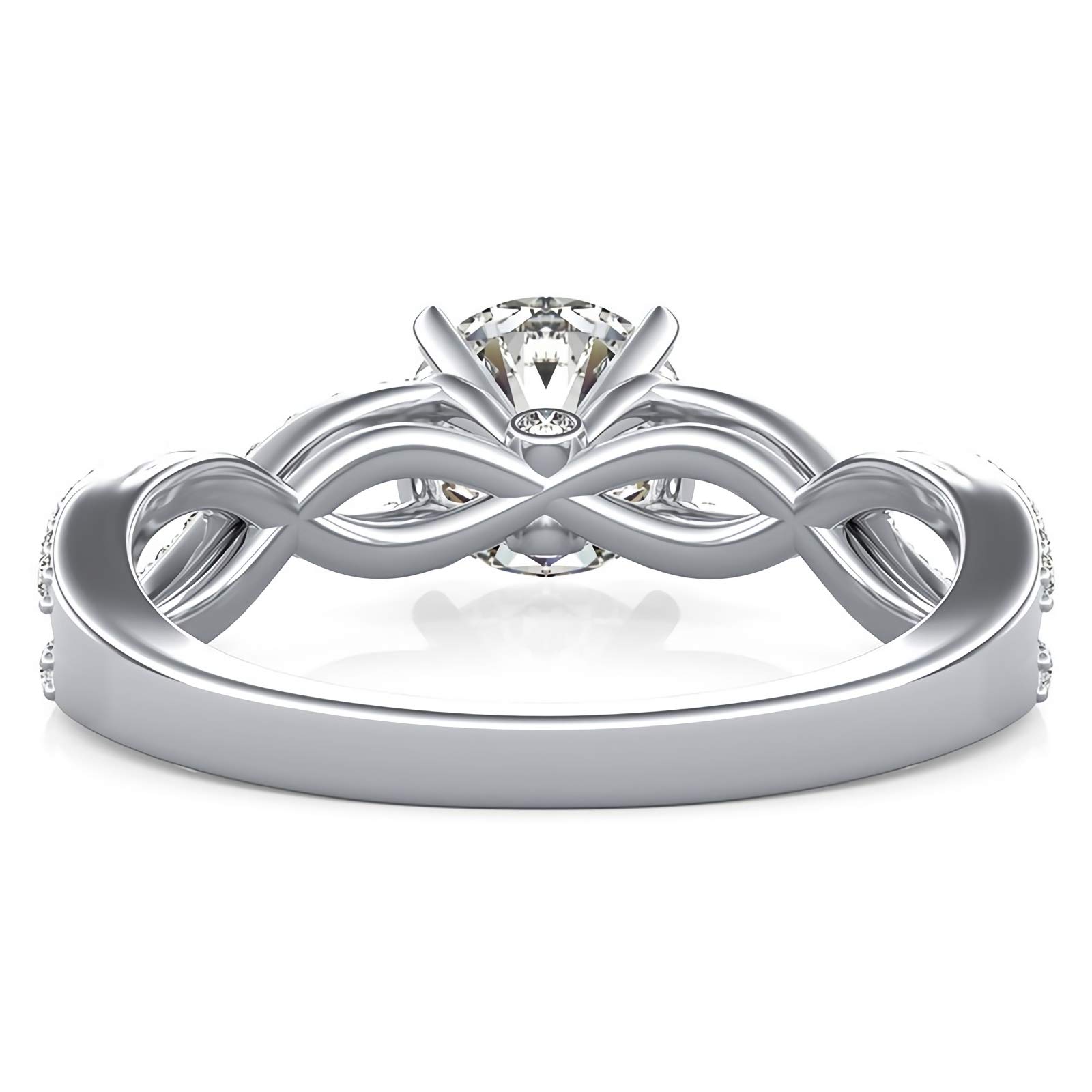 1.39 Carat (CTW) Moissanite Engagement Rings for Women - 10K 14K 18K Gold or Platinum Plated Silver - Sparkling Wedding & Promise Rings for Brides, Anniversaries & Special Occasions