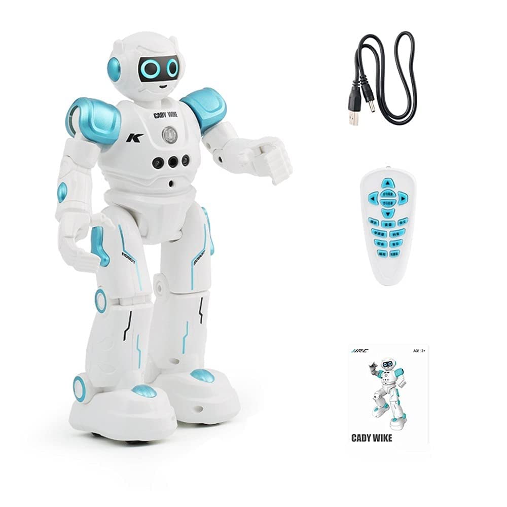 NSDDM RC Robots for Kids - Remote Control Programmable Robot with Gesture Sensing, Smart Interactive Toy for Boys & Girls Ages 3-12 | STEM Learning Gift for Birthday & Holidays (Blue) - Perfect for Indoor Play, STEM Education & Interactive Family Fun