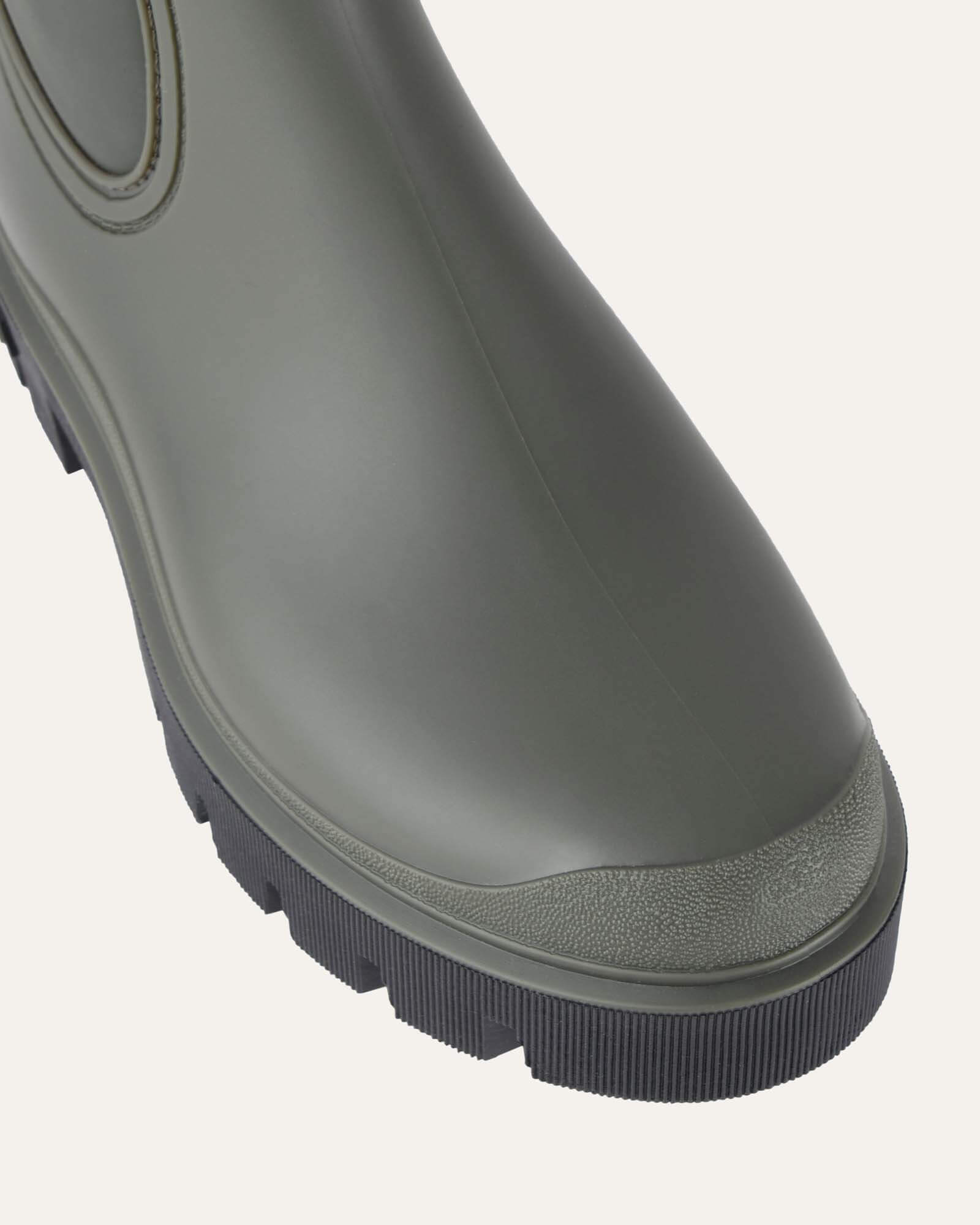 Women's Khaki Mink Calf Boots with Rubber Sole - Stylish & Comfortable for Fall, Winter, and Outdoor Activities