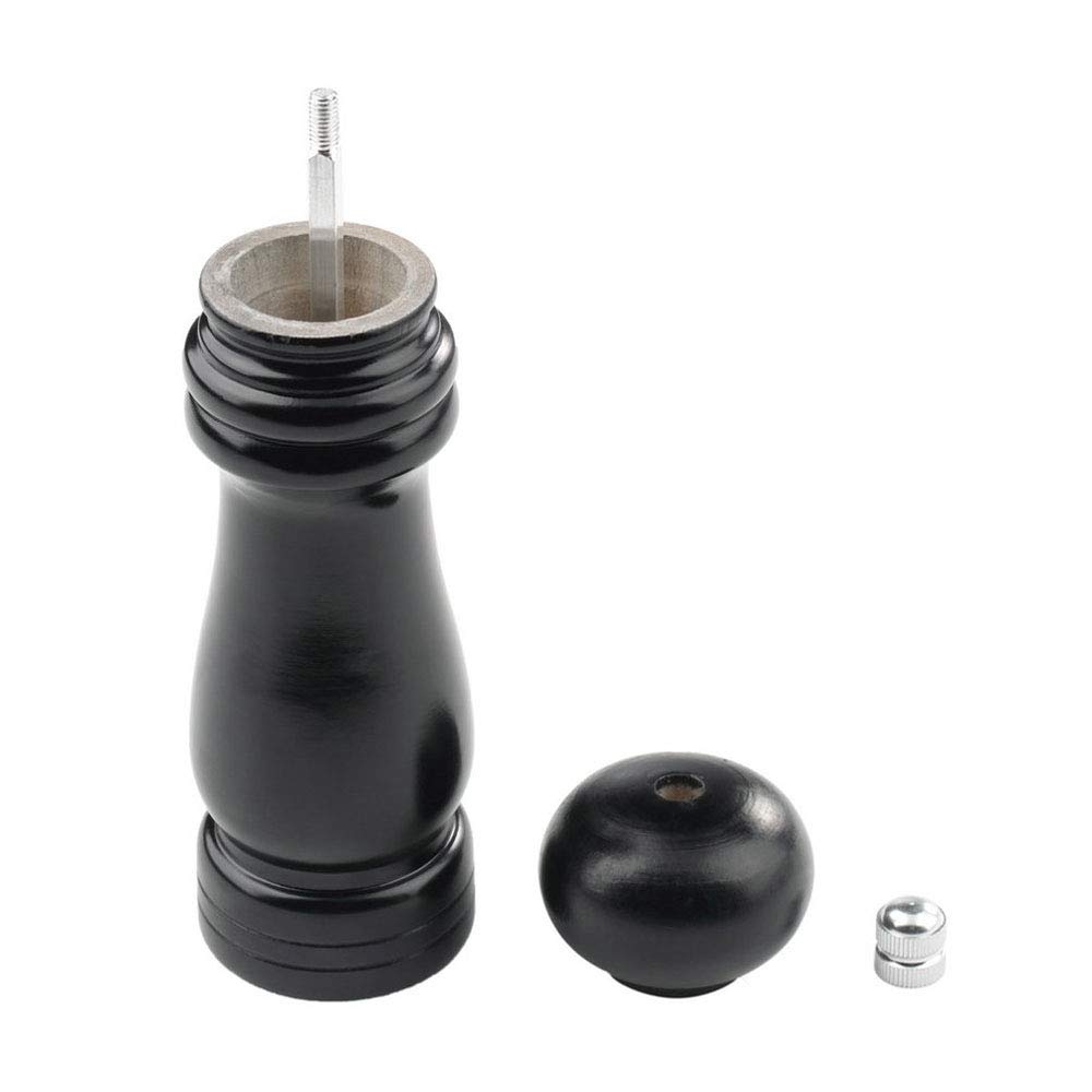Premium Wooden Salt and Pepper Grinder Set - Adjustable Coarseness Ceramic Core Manual Spice Mill - 8 Inch Solid Kitchen Condiment Grinders for Cooking, BBQ, Dinner Parties & Outdoor Picnics