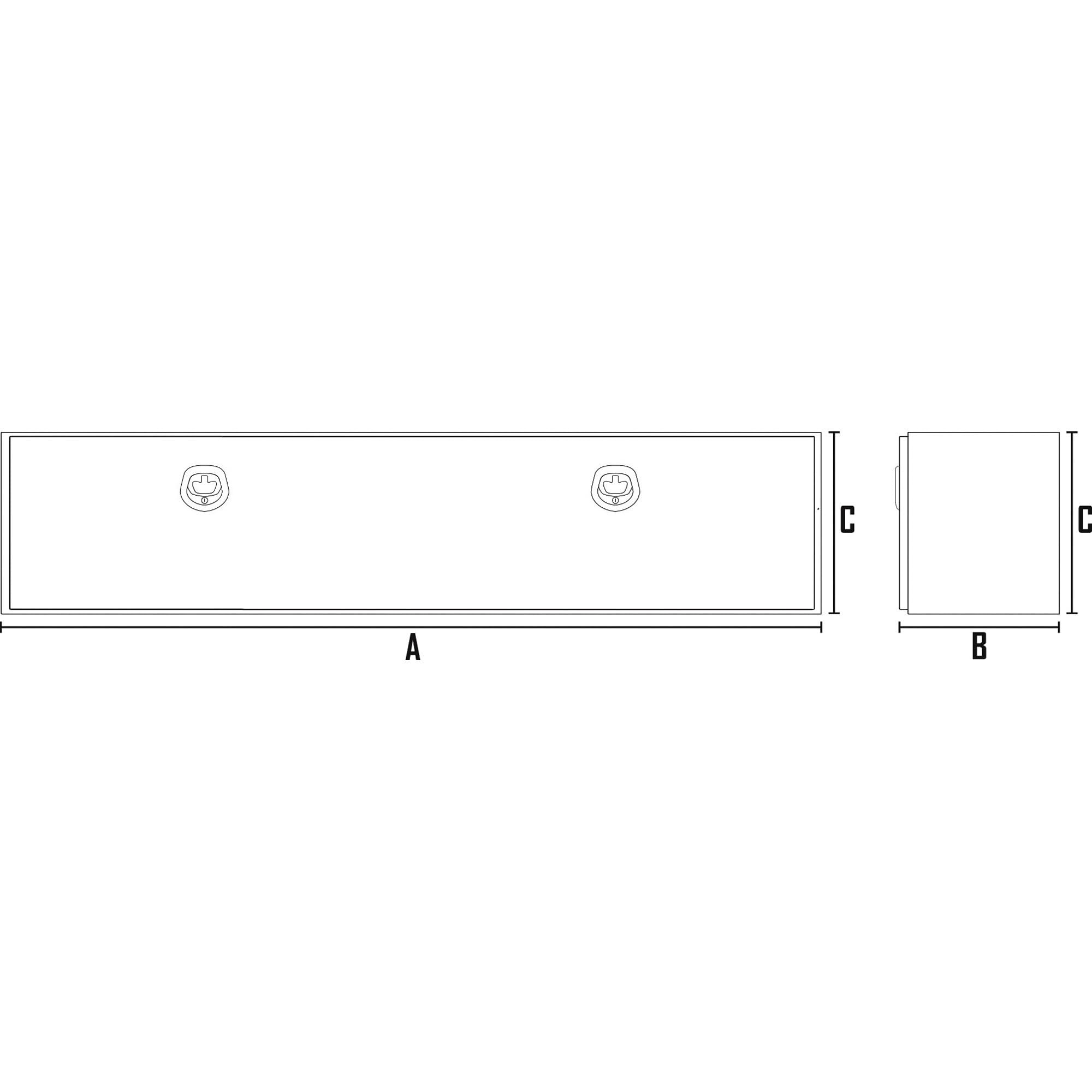 Northern Tool Top-Mount Truck Tool Box - 72