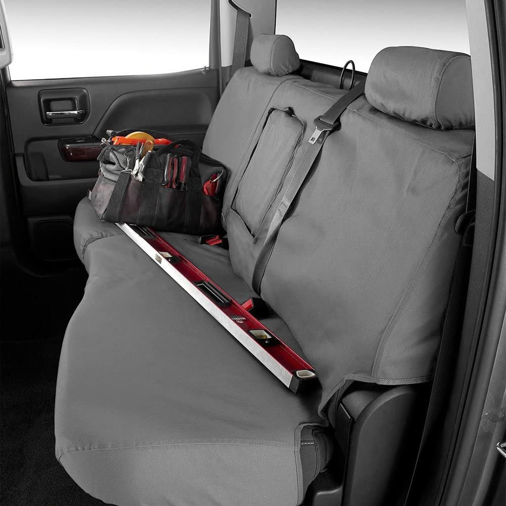 Covercraft Polycotton Custom Seat Covers - Universal Fit, Grey Color - Perfect for Car, Truck & SUV Protection | Durable & Washable Fabric for Everyday Use