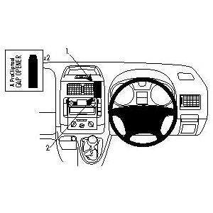 No-Drill ClicOn Center Dash Mount for Citroen Dispatch (2008-2015), Fiat Scudo (2007-2016), Peugeot Expert (2007-2016) - Universal Phone Holder for GPS Navigation & Hands-Free Driving