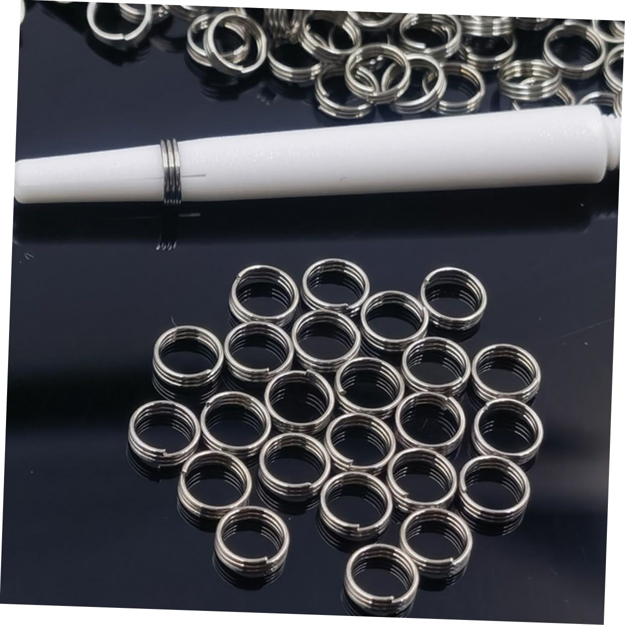 200 Pcs Zinc Alloy Flight Rings - Bulk Jewelry Making Supplies for DIY Accessories, Bracelets & Keychains - Perfect for Crafters, Jewelry Designers and Gift Making