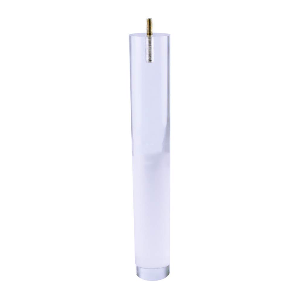 4 Pcs Clear Acrylic Furniture Legs - 40x100mm DIY Replacement Feet for Sofa, Cupboard, Bookcase, Cabinet & Table - Modern Glass-Look Coffee Table Legs for Home & Office Decor