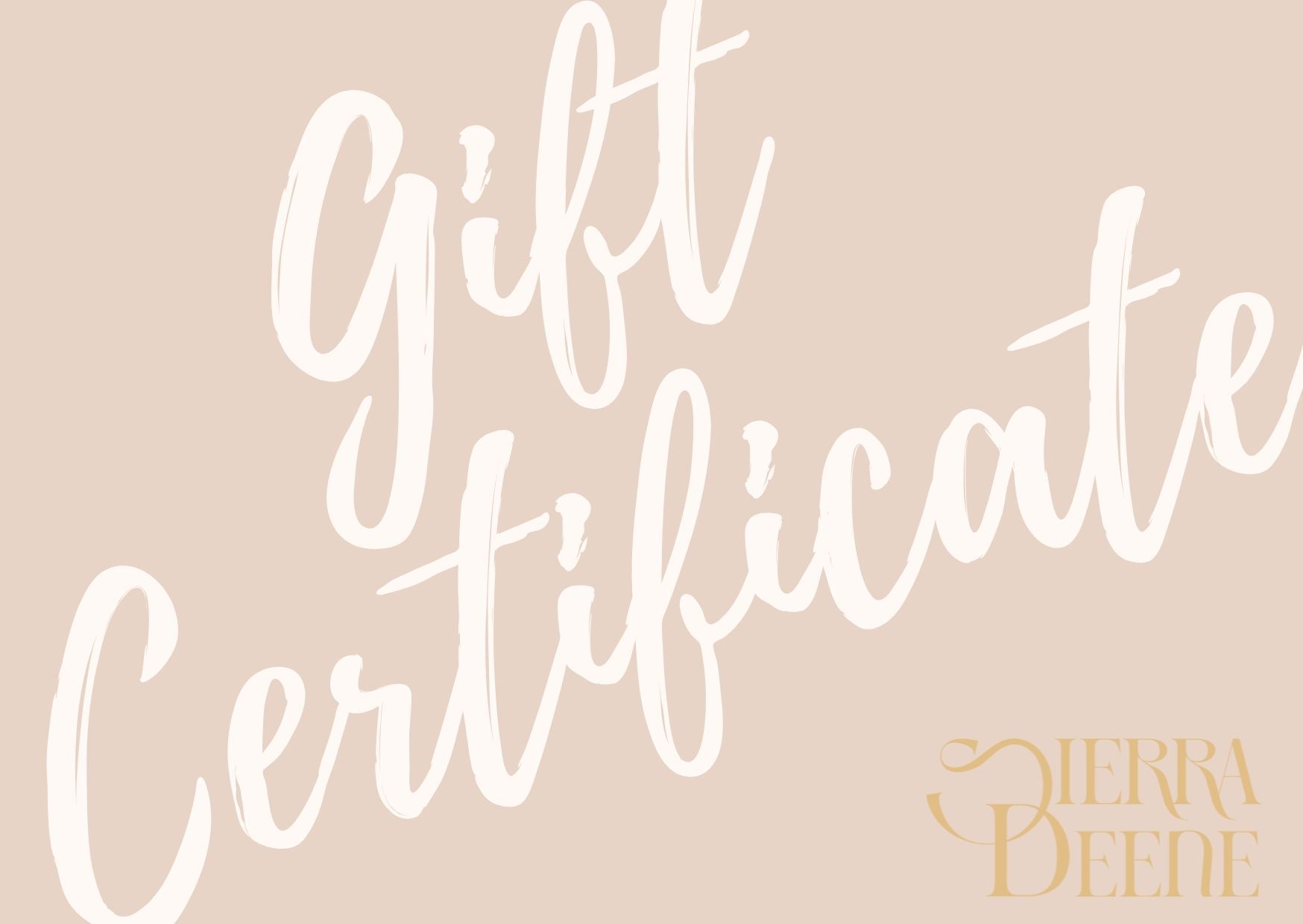Sierra Deene Gift Card - Perfect for Birthdays, Holidays & Special Occasions | Online Shopping & Gifting Solution