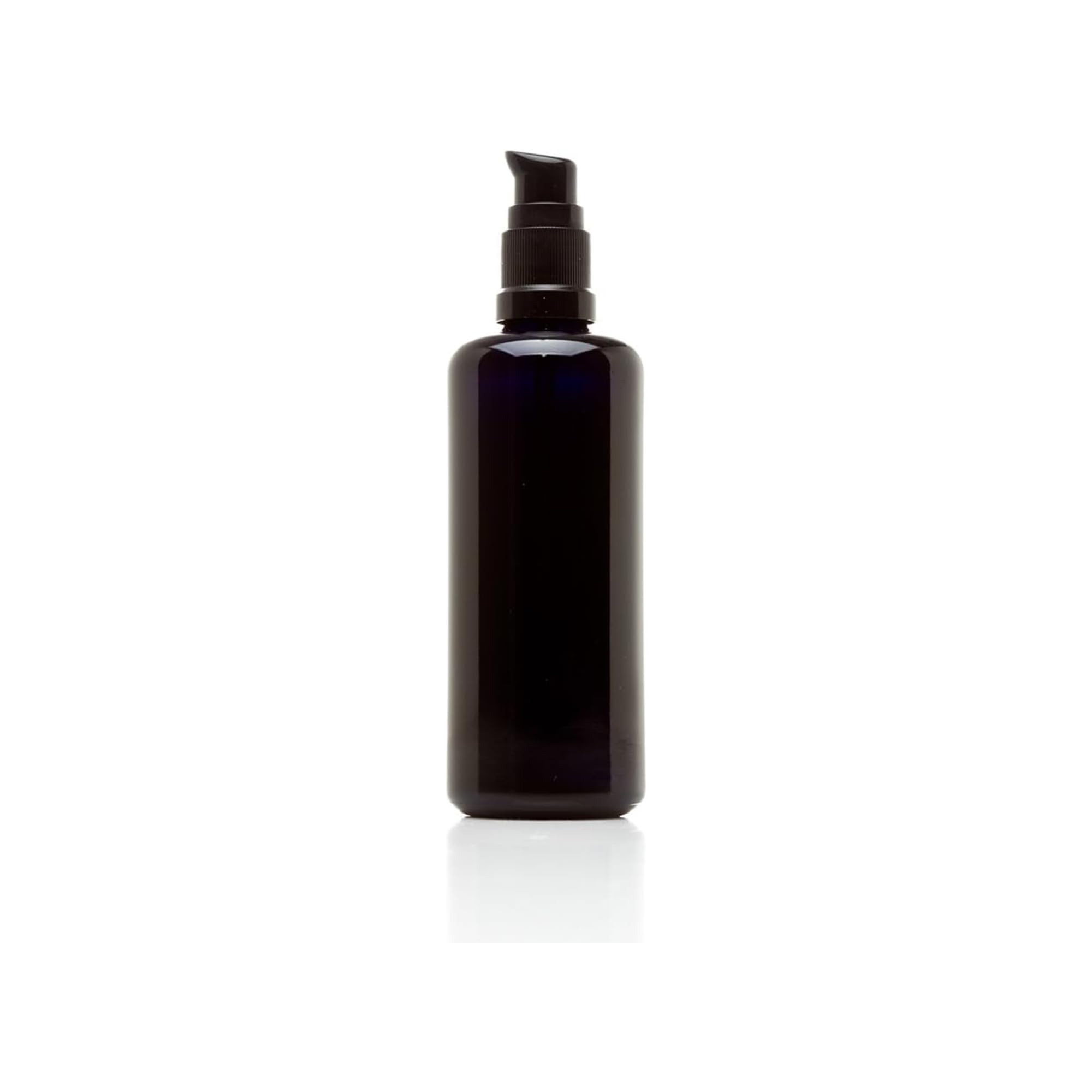 **Infinity Jars Ultraviolet Glass Push Pump Bottles 100ml (3.4 fl oz) - 10-Pack Refillable Containers for Lotion, Homemade Cosmetics, Makeup, Skin Care Cream, Shampoo & Conditioner | Perfect for DIY Beauty, Travel & Salon Use**