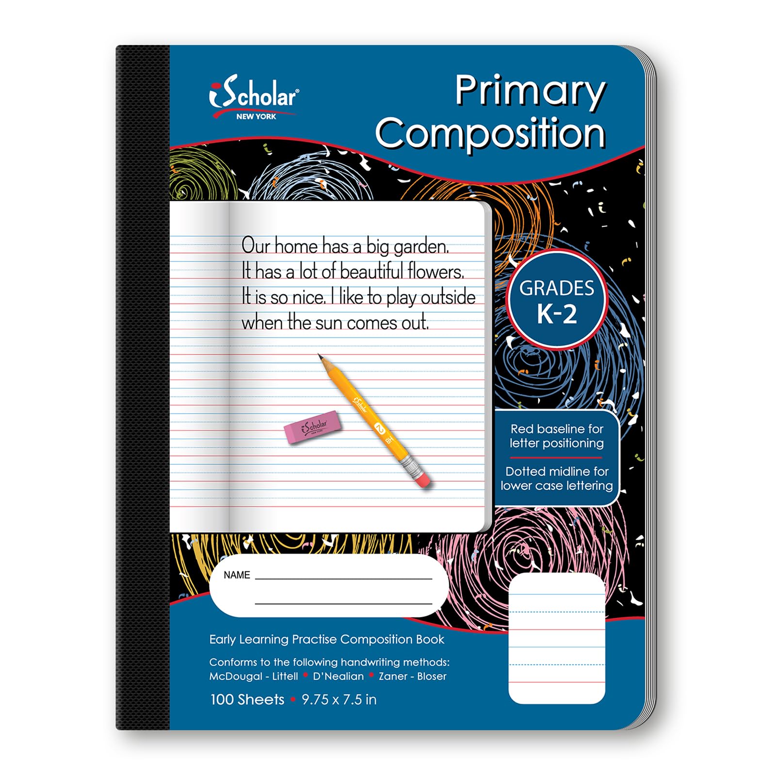 iScholar Primary Composition Notebook - 1/2