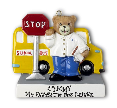 Bus Driver Ornament - Unique Gift for Bus Drivers, Christmas Tree Decoration, Office Desk Decor - Perfect for Holidays, Retirement Gifts & Appreciation Presents
