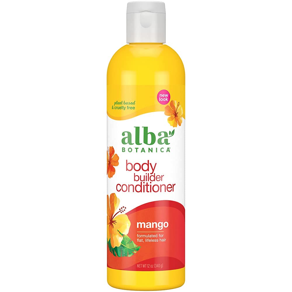 Alba Botanica Mango Moisturizing Hair Conditioner for Dry & Damaged Hair - 12oz (354ml) - Natural Hydrating Treatment with Mango Extract - Perfect for Daily Use & Salon-Quality Results at Home