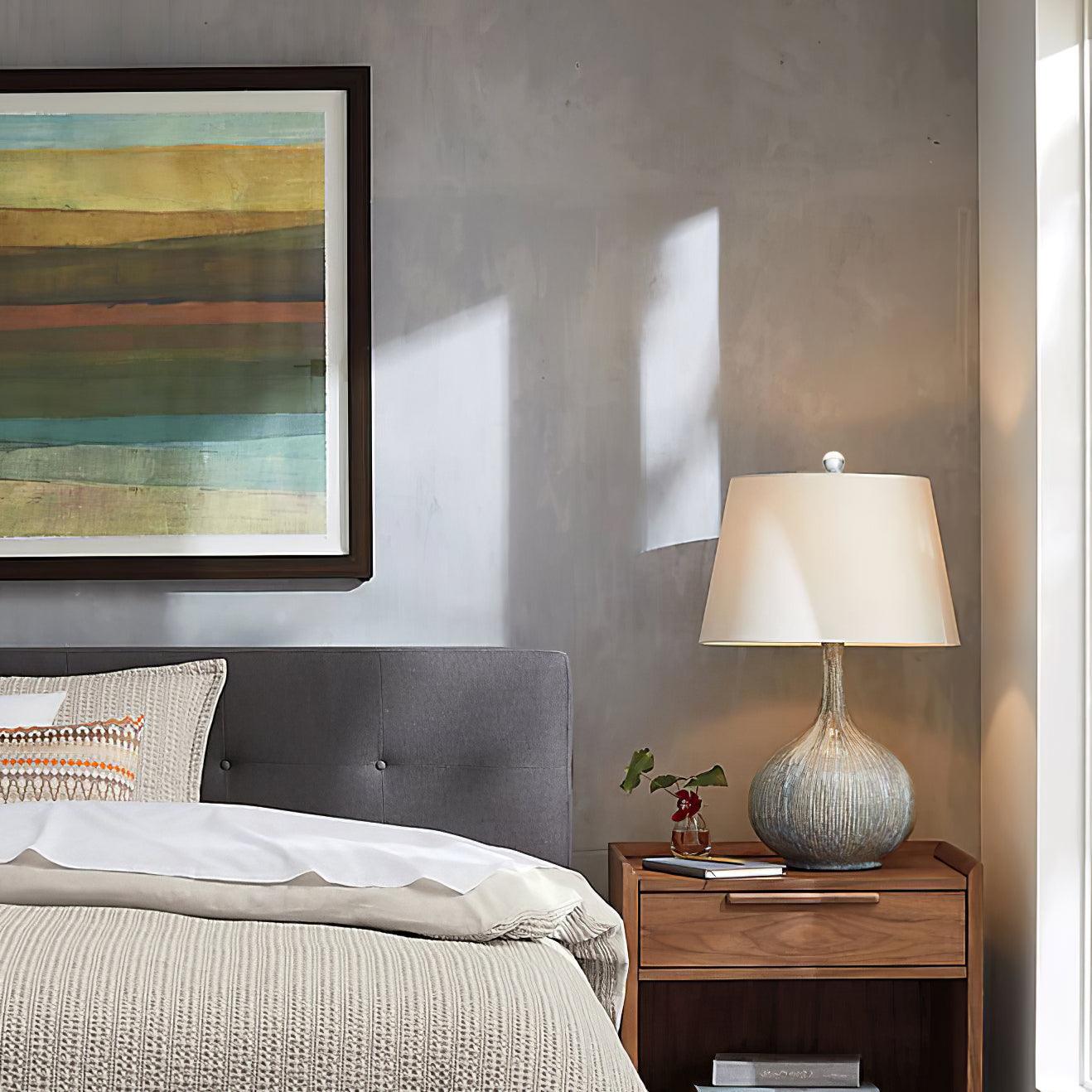 Kole Ceramic Table Lamp - Modern Home Decor for Living Room, Bedroom & Office - Stylish Lighting for Relaxation & Ambience