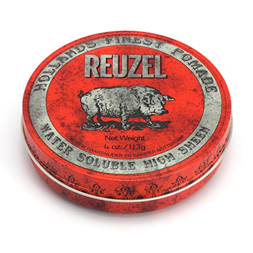 Reuzel Red Pomade - Strong Hold Hair Styling Wax for Men | Perfect for Slick Back, Pompadour & Classic Hairstyles | Salon-Quality Grooming for a Polished Look