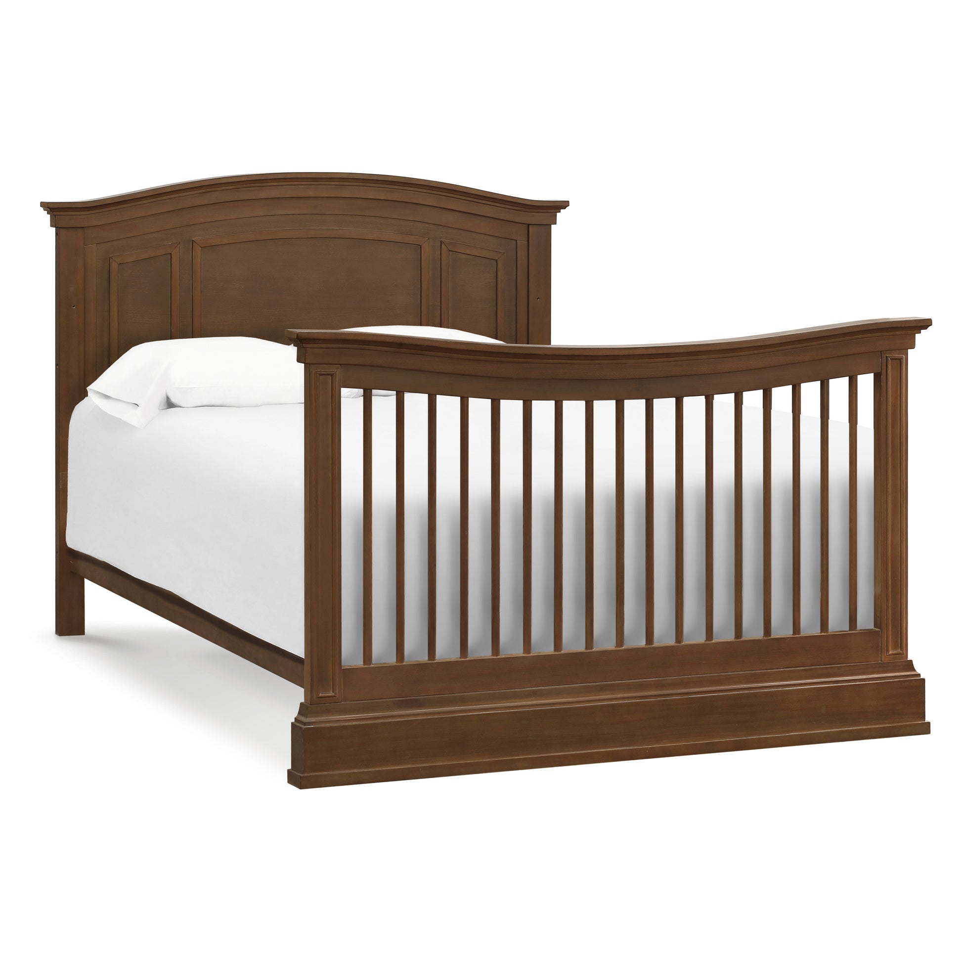 Durham 4-in-1 Convertible Baby Crib - White Nursery Furniture for Toddler to Full Size Bed | Perfect for Nursery, Bedroom & Guest Room