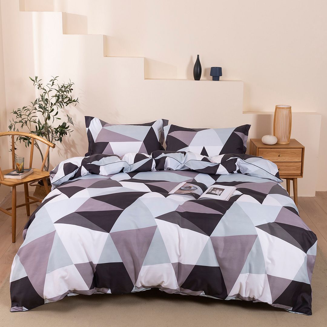 Queen Size Duvet Cover Set - Soft & Breathable Bedding - Perfect for Master Bedroom, Guest Room & Cozy Home Decor