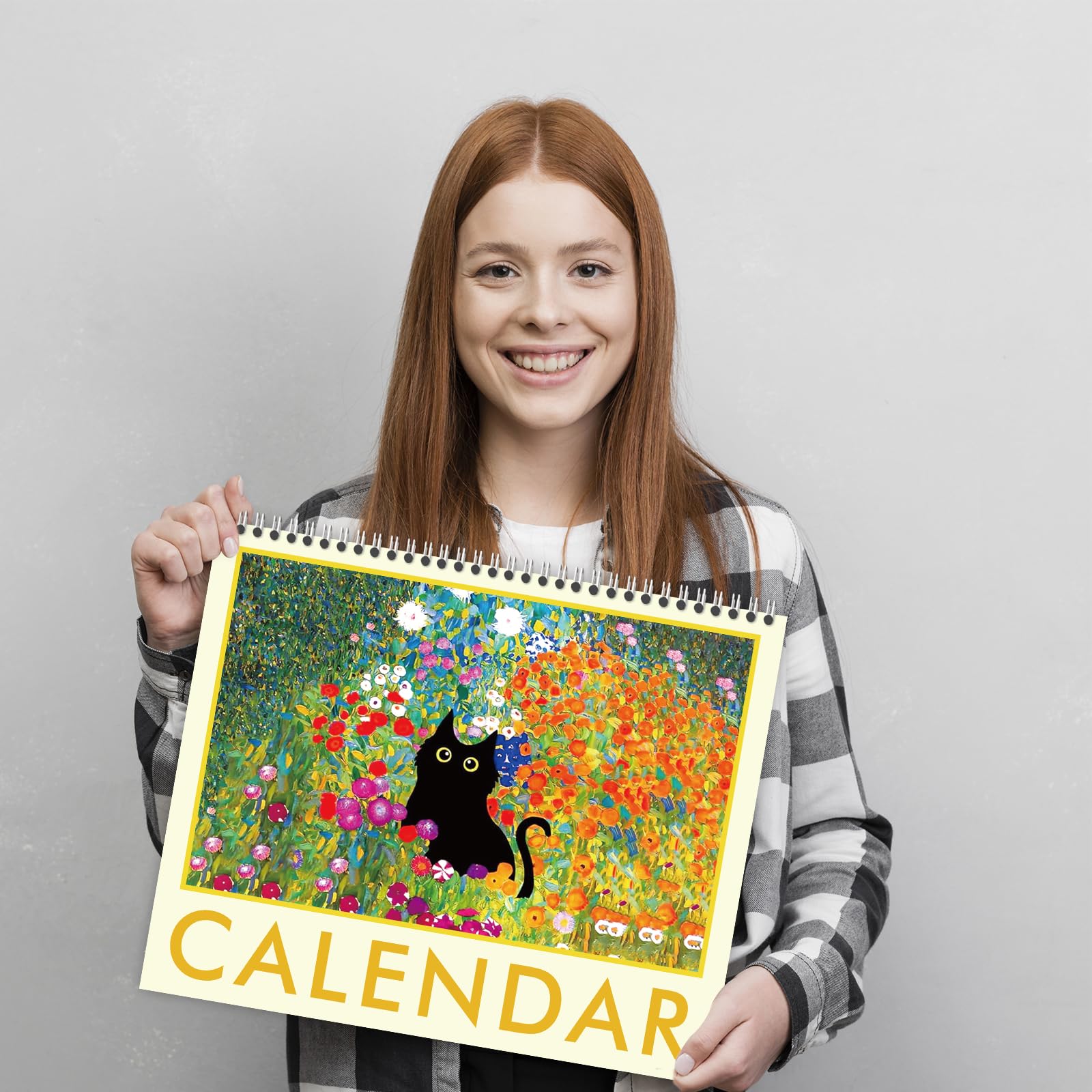 GuassLee 2025-2026 Cat Wall Calendar - 19 Month Vertical Hanging Calendar from June 2025 to December 2026 - 14