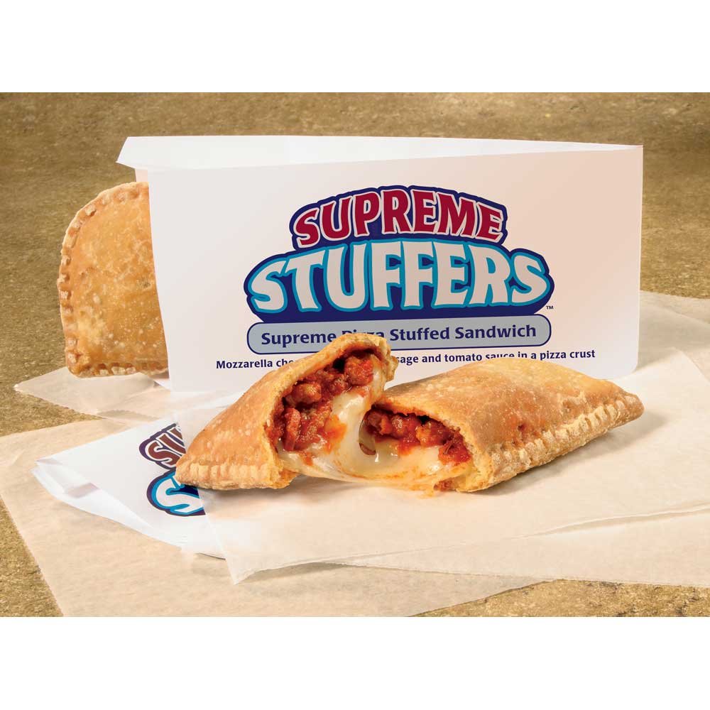 J&J Snack Supreme Stuffers Pizza - 5oz (48/Case) | Individually Wrapped for Convenience | Perfect for School Lunches, Parties & On-the-Go Snacking