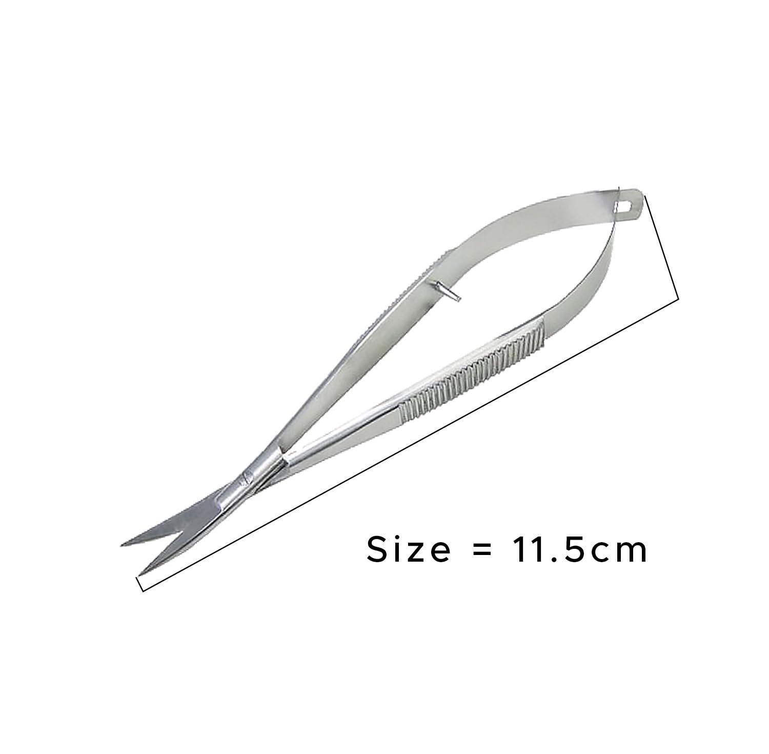 Professional SANDBROS Curved Cuticle Scissors - Stainless Steel Self-Opening Grooming Scissors for Nail Care, Manicure & Pedicure | Perfect for Scrapbooking, Decoupage & Crafting Projects