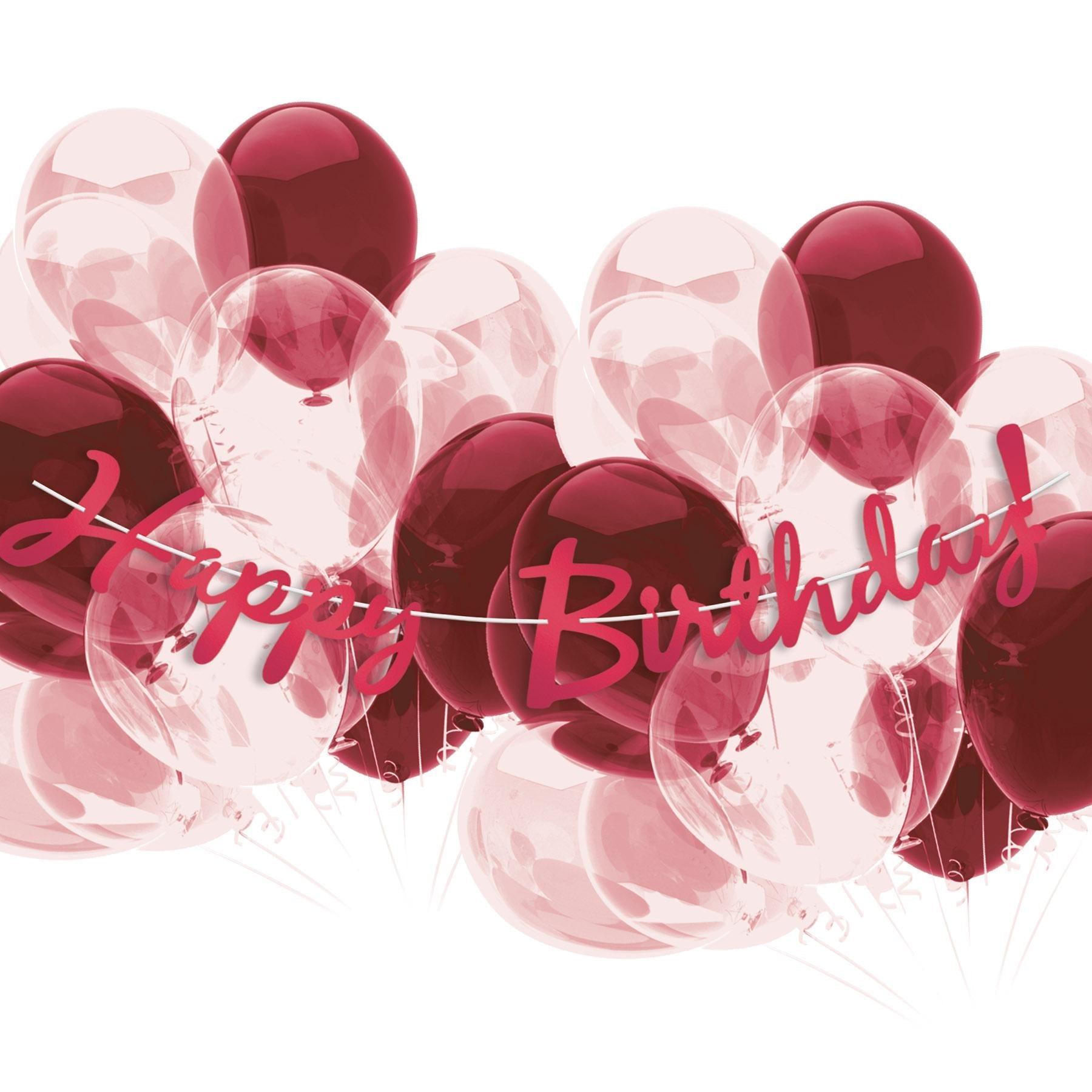 12 Pack Beistle Foil Happy Birthday Party Streamers - Red Decorative Curtain for Birthday Decorations, Baby Showers & Anniversary Celebrations