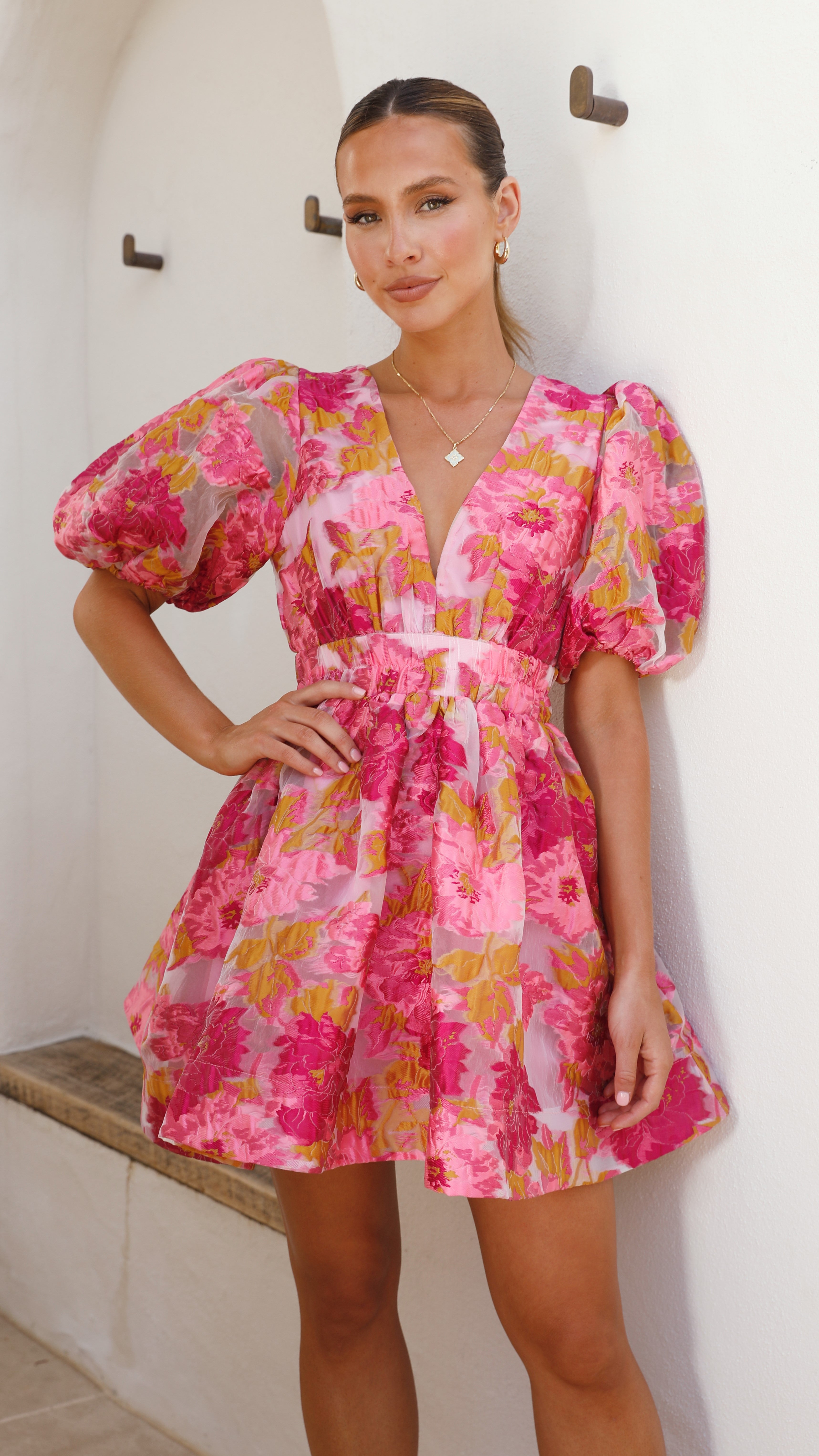 Abel Mini Dress in Pink - Flirty & Elegant Summer Party Outfit for Women | Perfect for Dates, Cocktails & Beach Vacations