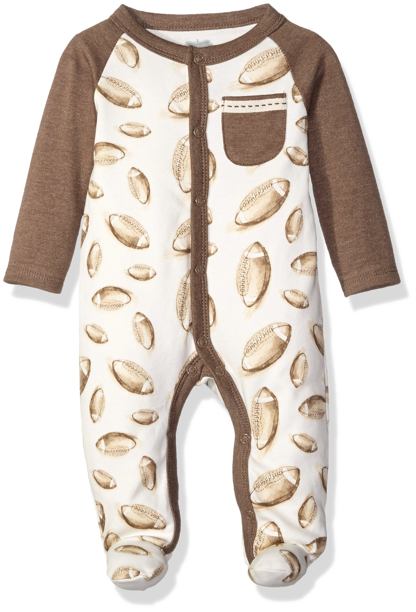 Mud Pie Baby Boys' Puppy Footed Romper for Playtime & Sleep