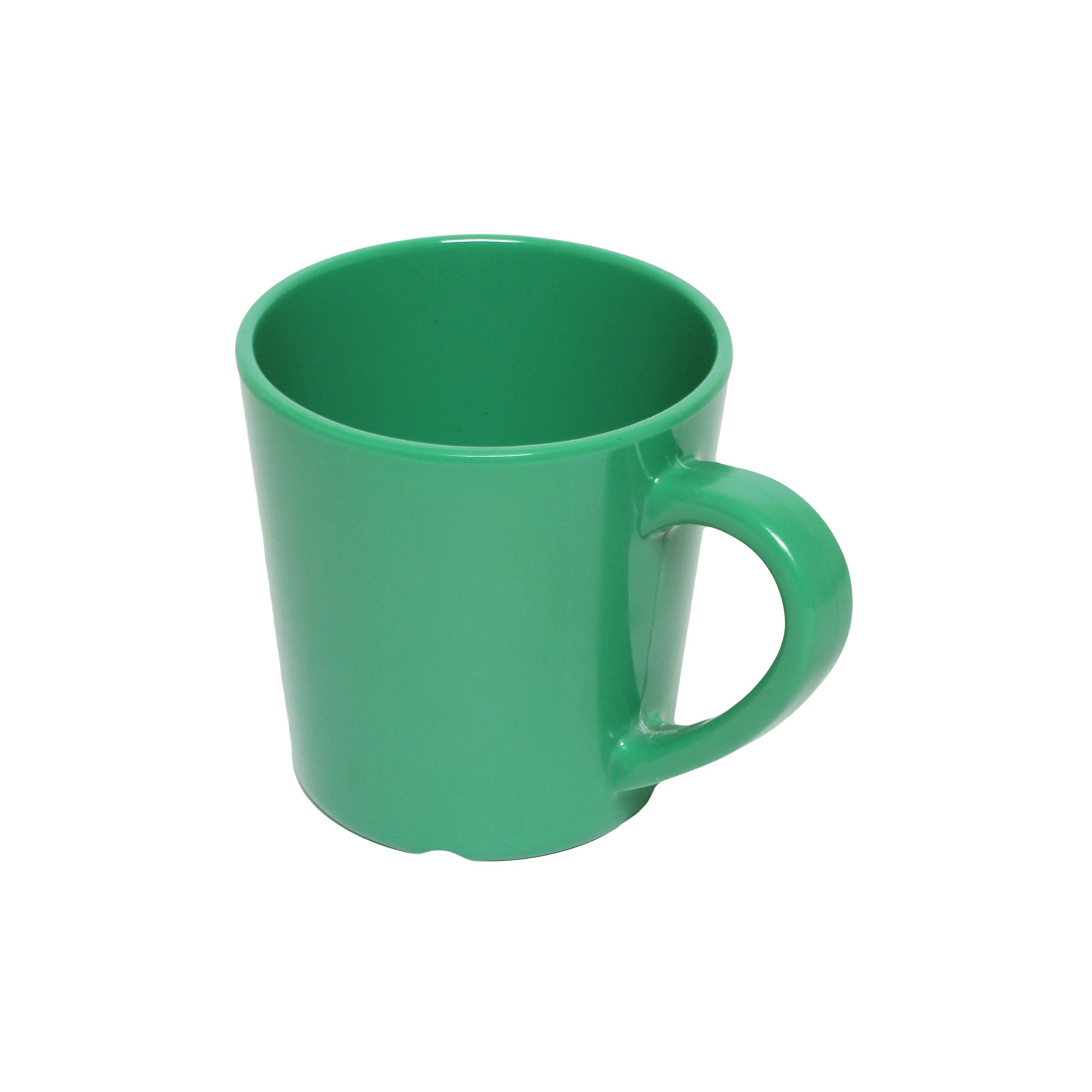 Premium Green Melamine Coffee Mug Set - 12 Pack (7 oz, 3.125 Inch) Durable & BPA-Free Cups for Home, Office, Camping, and Outdoor Use